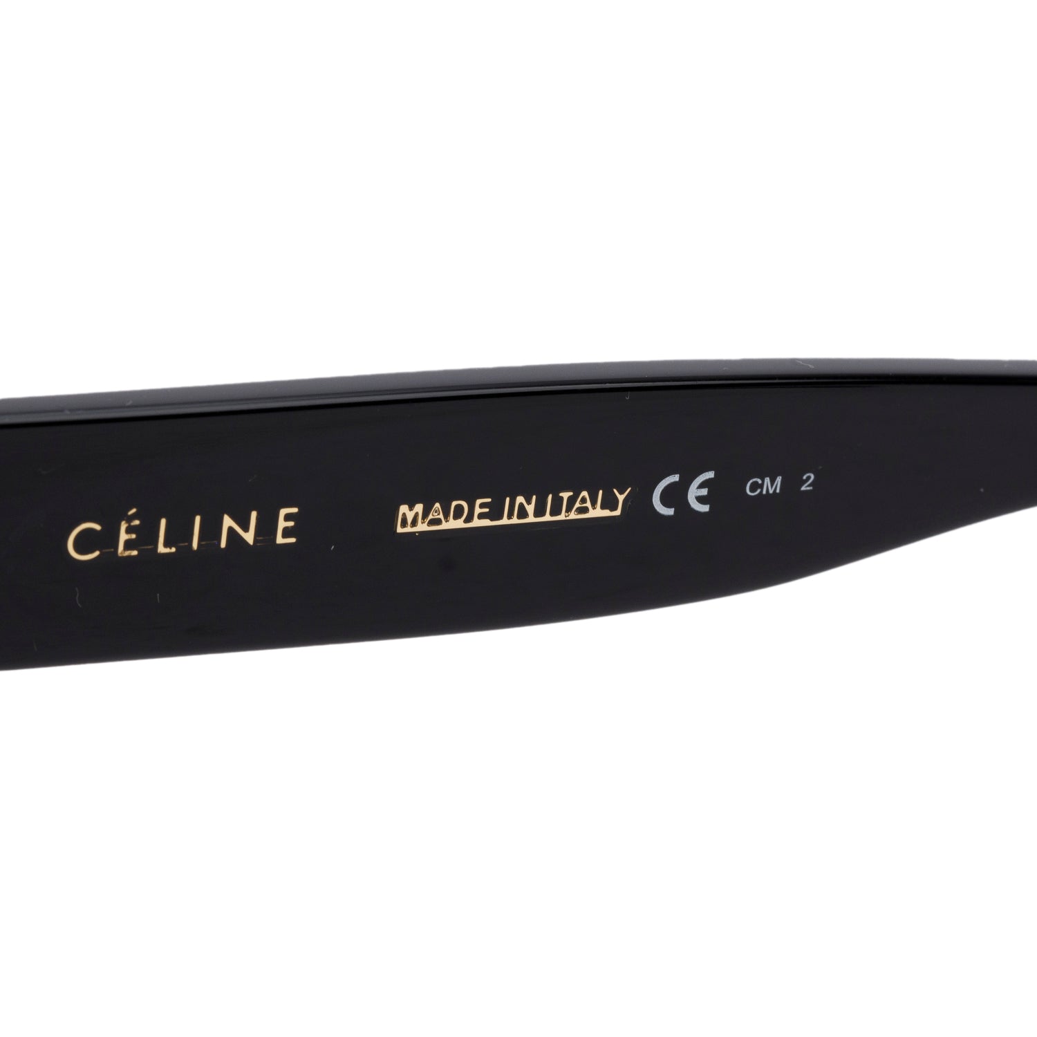 Celine CL 41026/S Black/Havana Acetate Shadow Sunglasses w/ Case