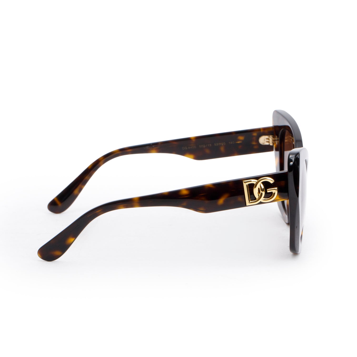 Dolce & Gabbana DG 4405 Brown Havana Acetate Crossed Sunglasses