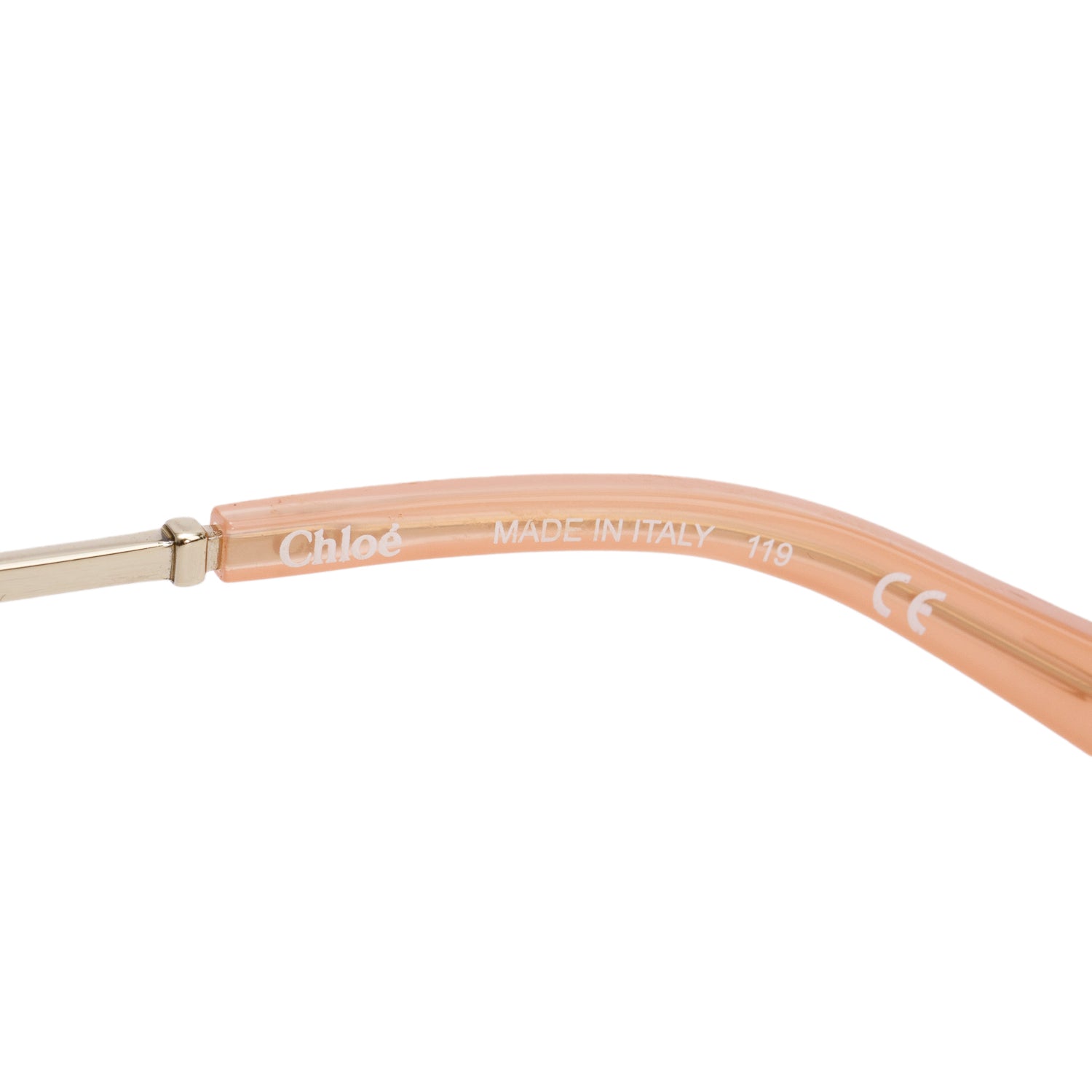 Chloe CE155S Brown Carlina Round Cut-Out Oversize Sunglasses w/ Case