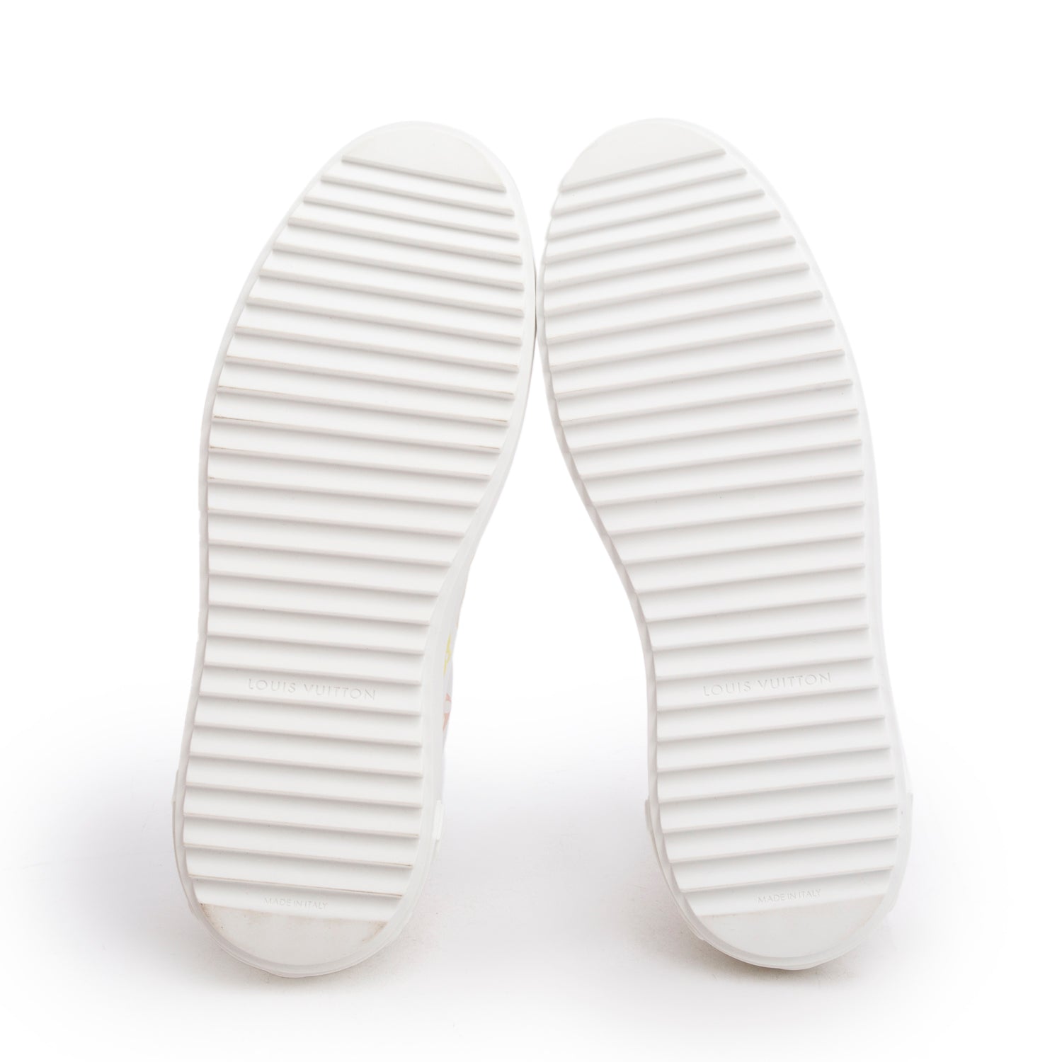 Louis Vuitton 2020 White/Pink Monogram By The Pool Time Out Sneakers, Size 38 w/ Box