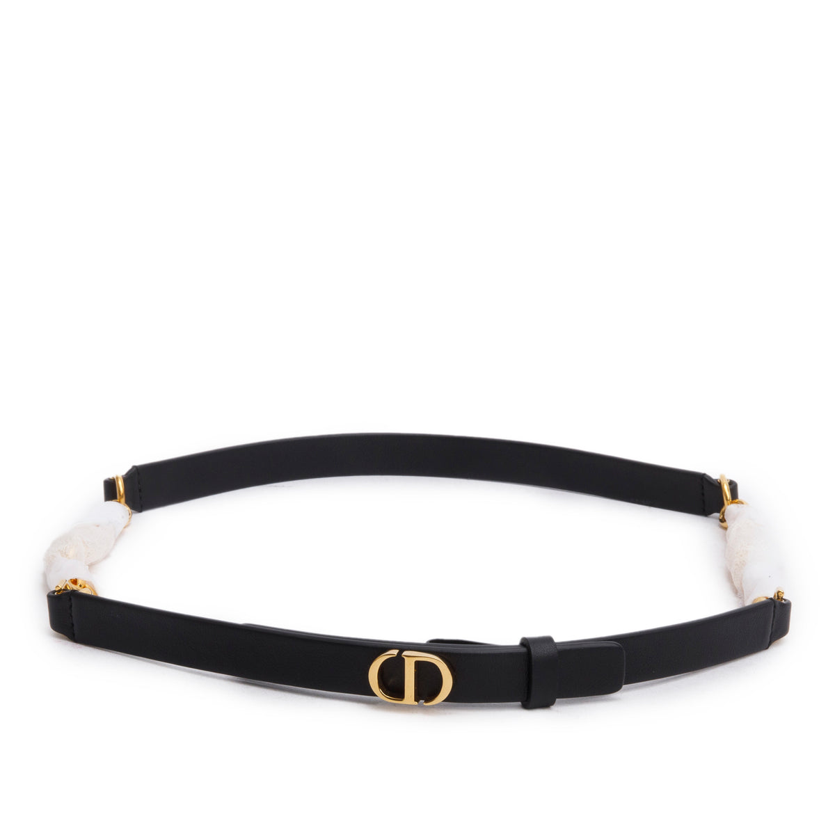Christian Dior 2022 Black Leather CD Logo Caro 15MM Belt 75 – OLIVER'S