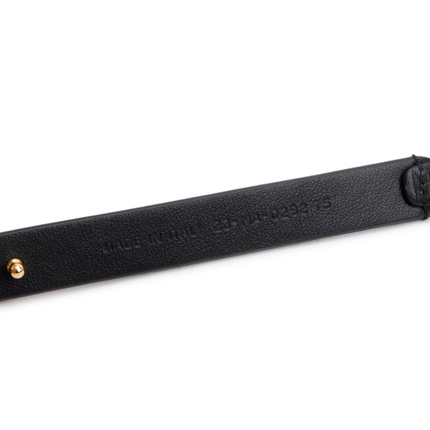 Christian Dior 2022 Black Leather CD Logo Caro 15MM Belt 75