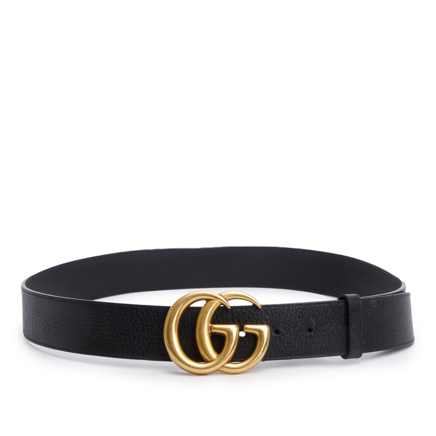 Gucci GG Marmont Black Wide Leather Belt 95 38