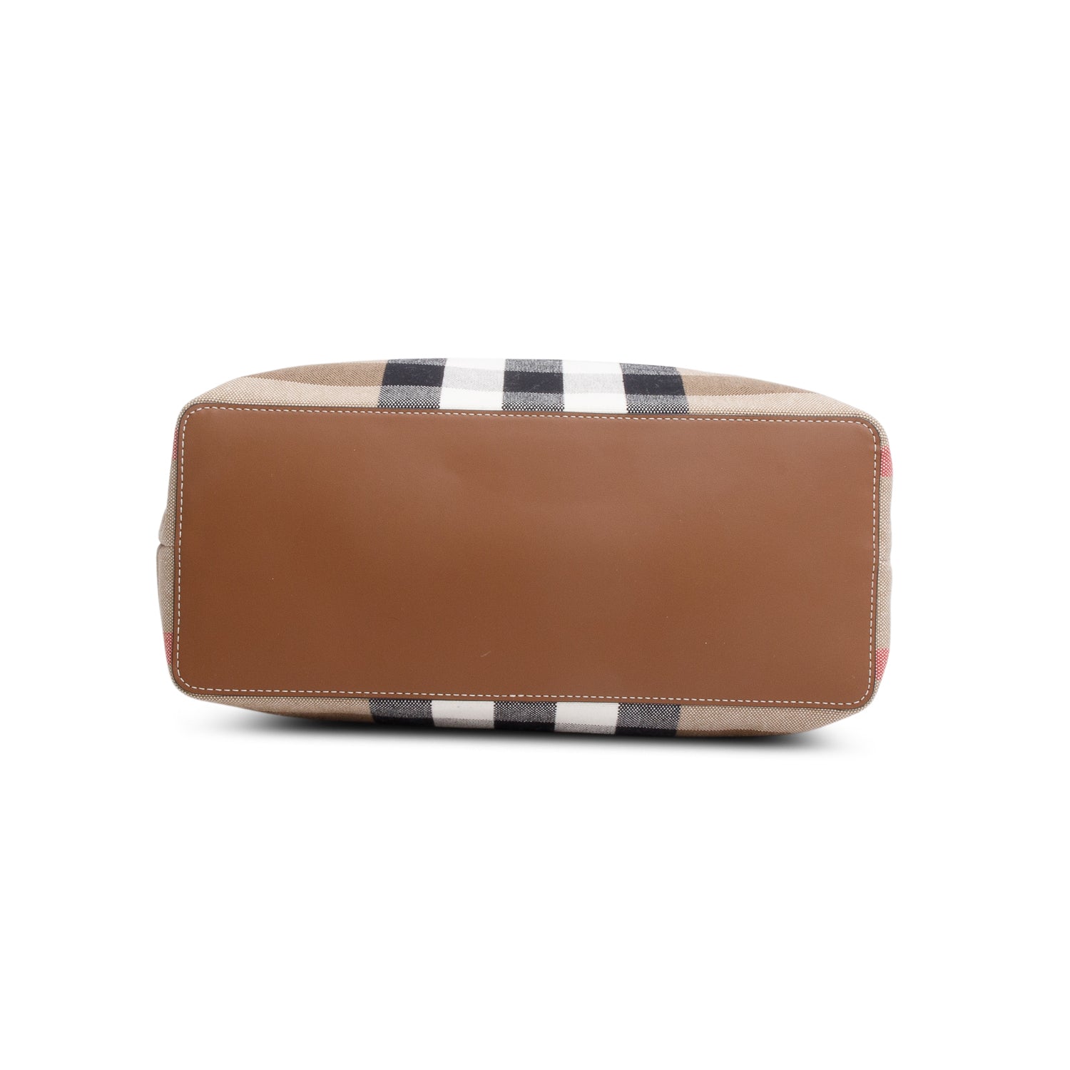 Burberry Brown Giant Check Canvas London Tote w/ Receipt