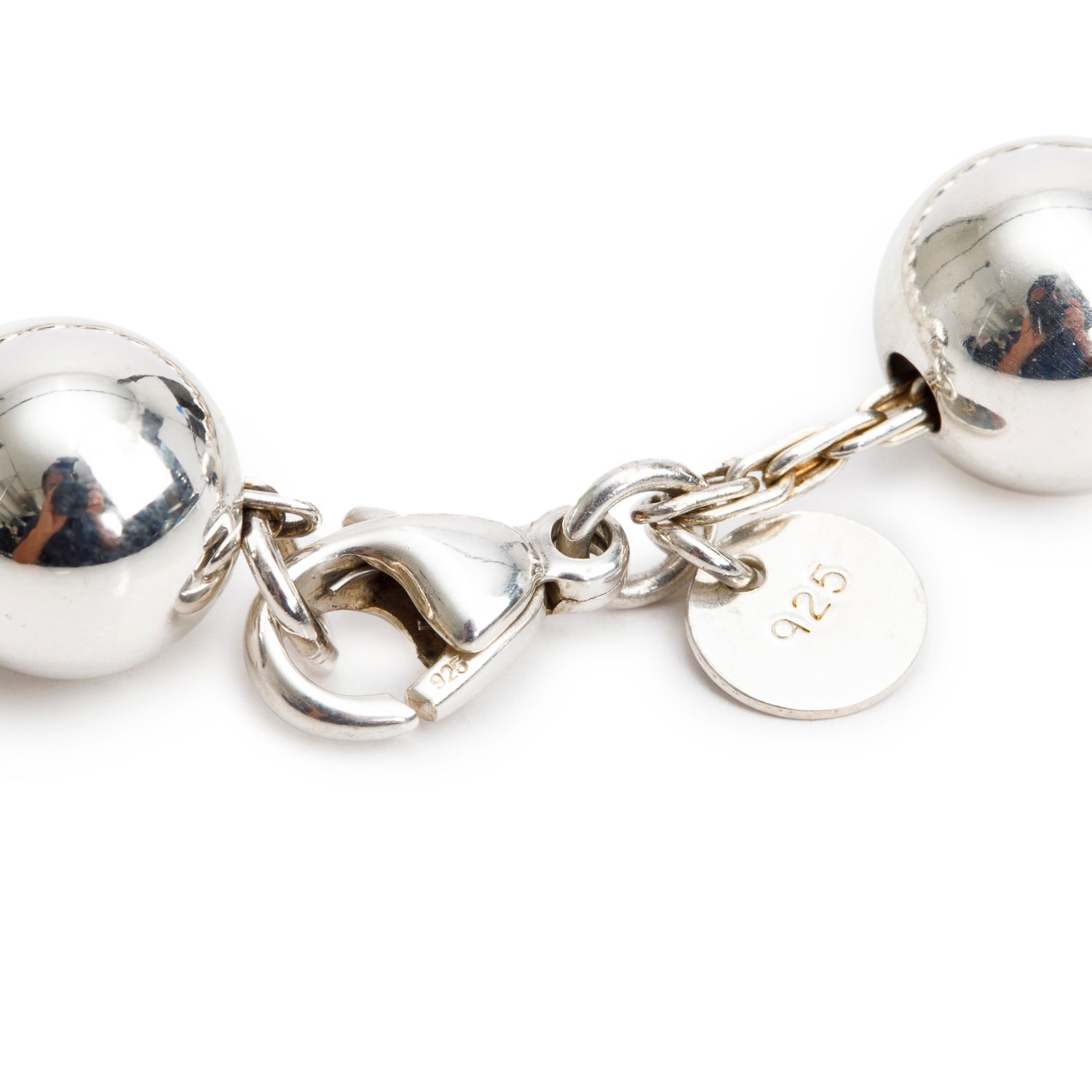Tiffany & Co. Sterling Silver 10 MM HardWear Ball Bracelet