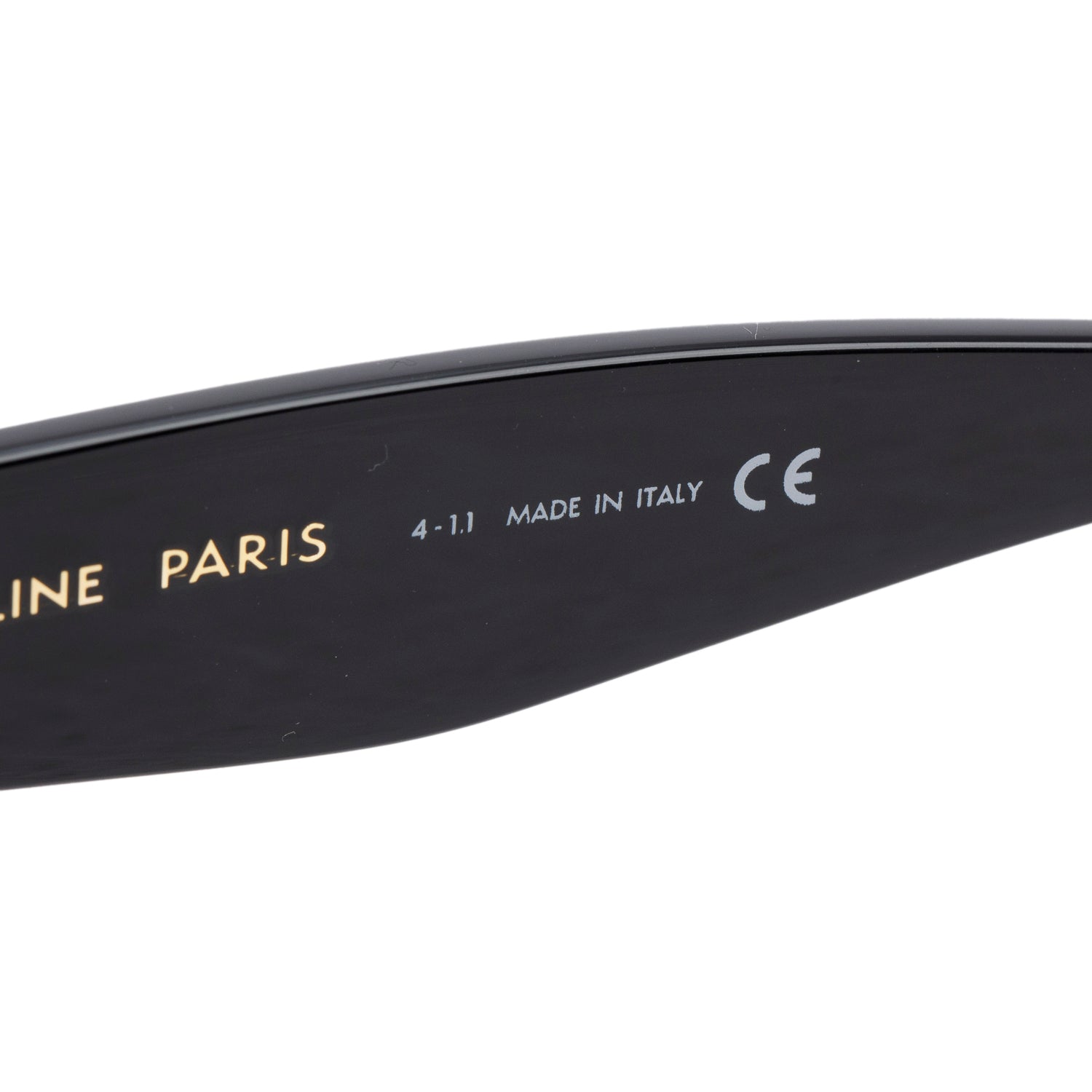 Celine CL4004IN Black Acetate Cat Eye Sunglasses w/ Box & Case
