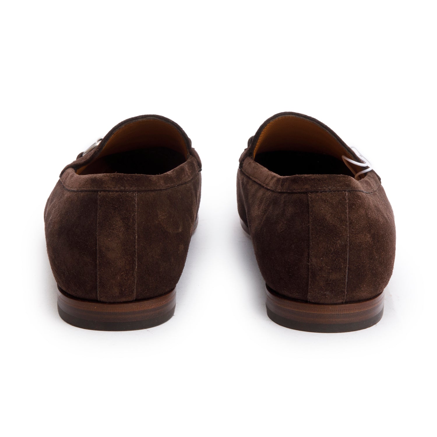 Gucci Brown GG Suede Horsebit Accent Loafers, Men's Size 9 w/ Box