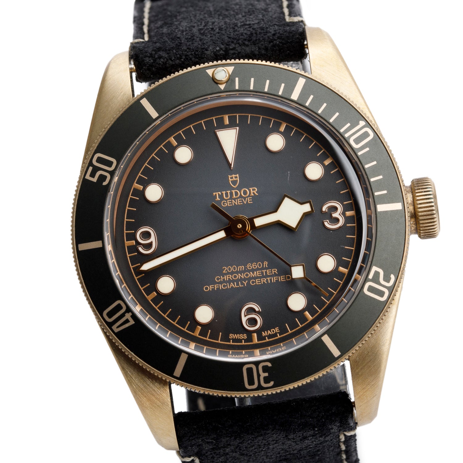 Tudor 2024 Bronze Black Bay 43 MM Automatic Watch 79250BA w/ Box, Papers & Extra Strap