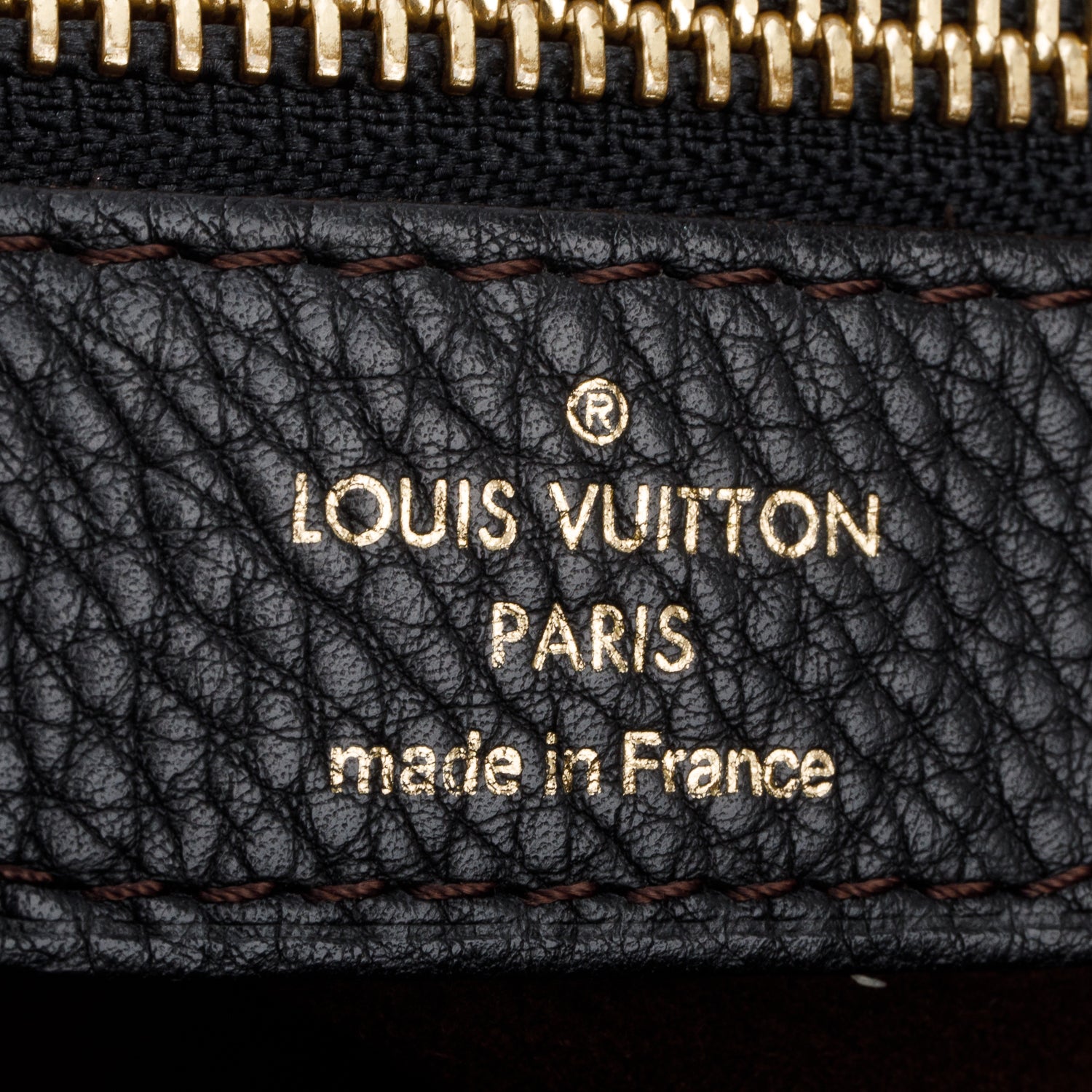 Louis Vuitton Black Leather Mahina Stella PM w/ Box, Strap & Receipt