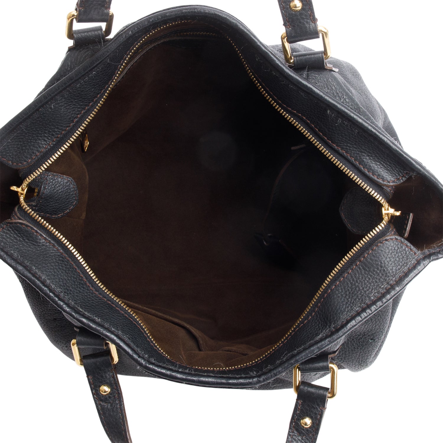 Louis Vuitton Black Leather Mahina Stella PM w/ Box, Strap & Receipt