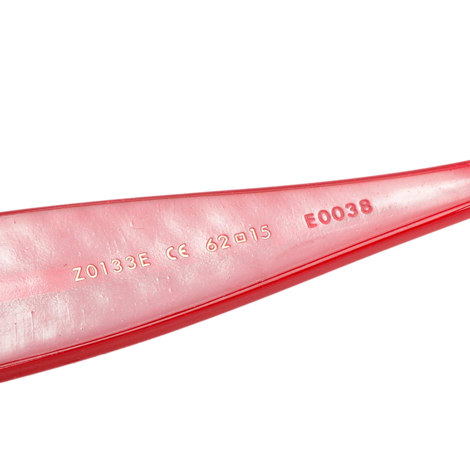 Louis Vuitton Z0133E Red Acetate Crystal Ursula Square Sunglasses w/ Case