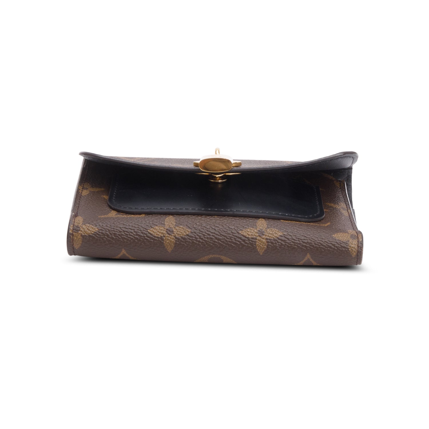 Louis Vuitton Monogram Flower Lock Compact Wallet w/ Box