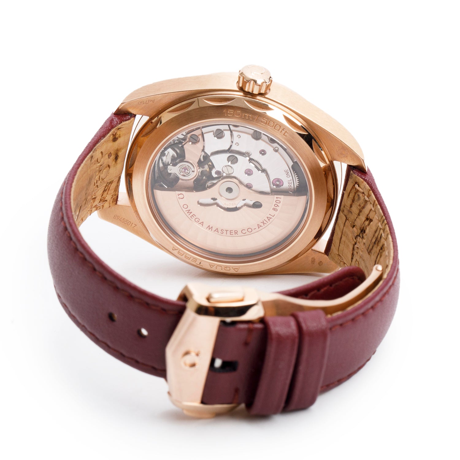 Omega 2024 18k Rose Gold Seamaster Aqua Terra 150M Co-Axial Master Chronometer 41 MM Automatic Watch Brown Dial w/ Box & Papers