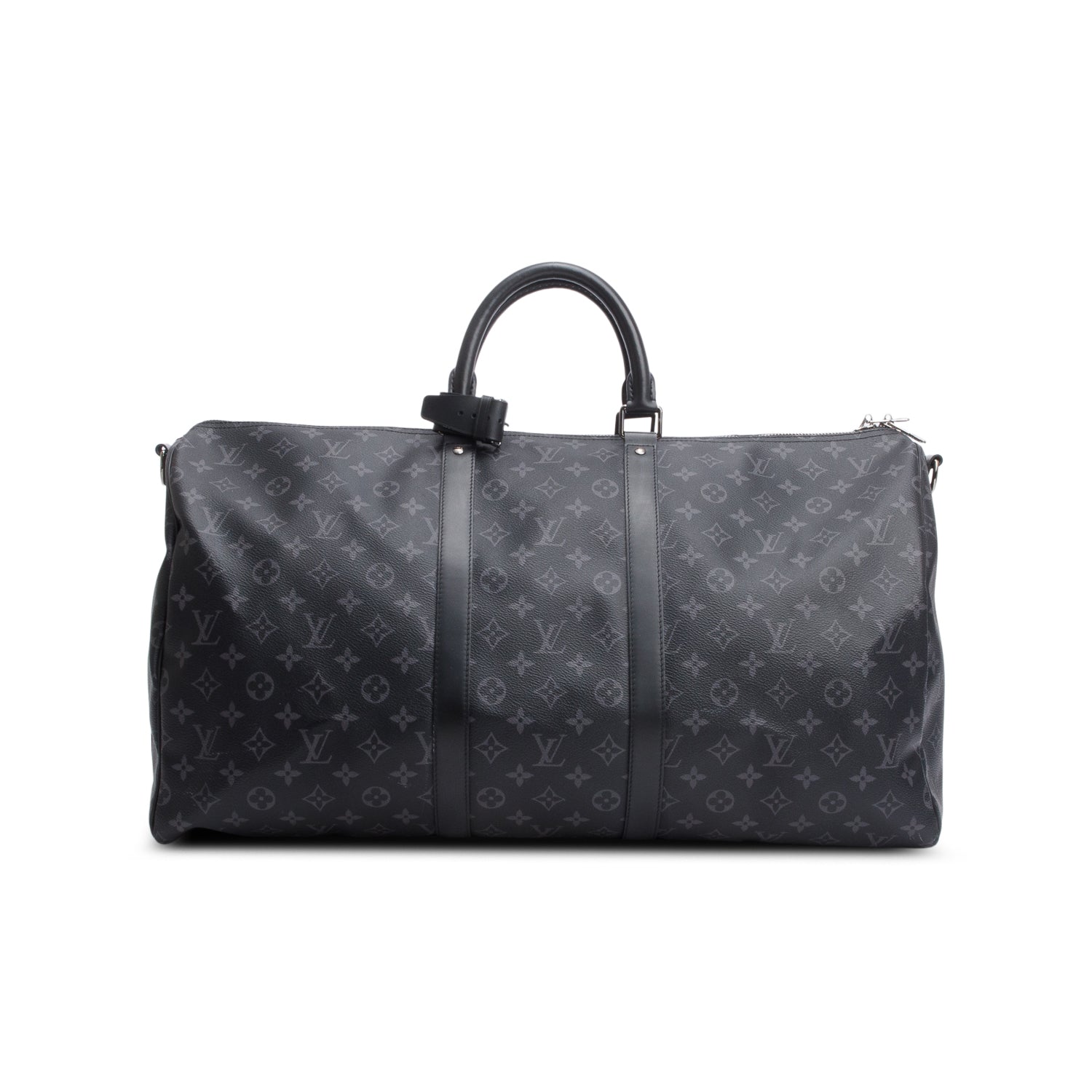 Louis Vuitton 2022 Monogram Eclipse Keepall Bandouliere 55 w/ Strap & Receipt