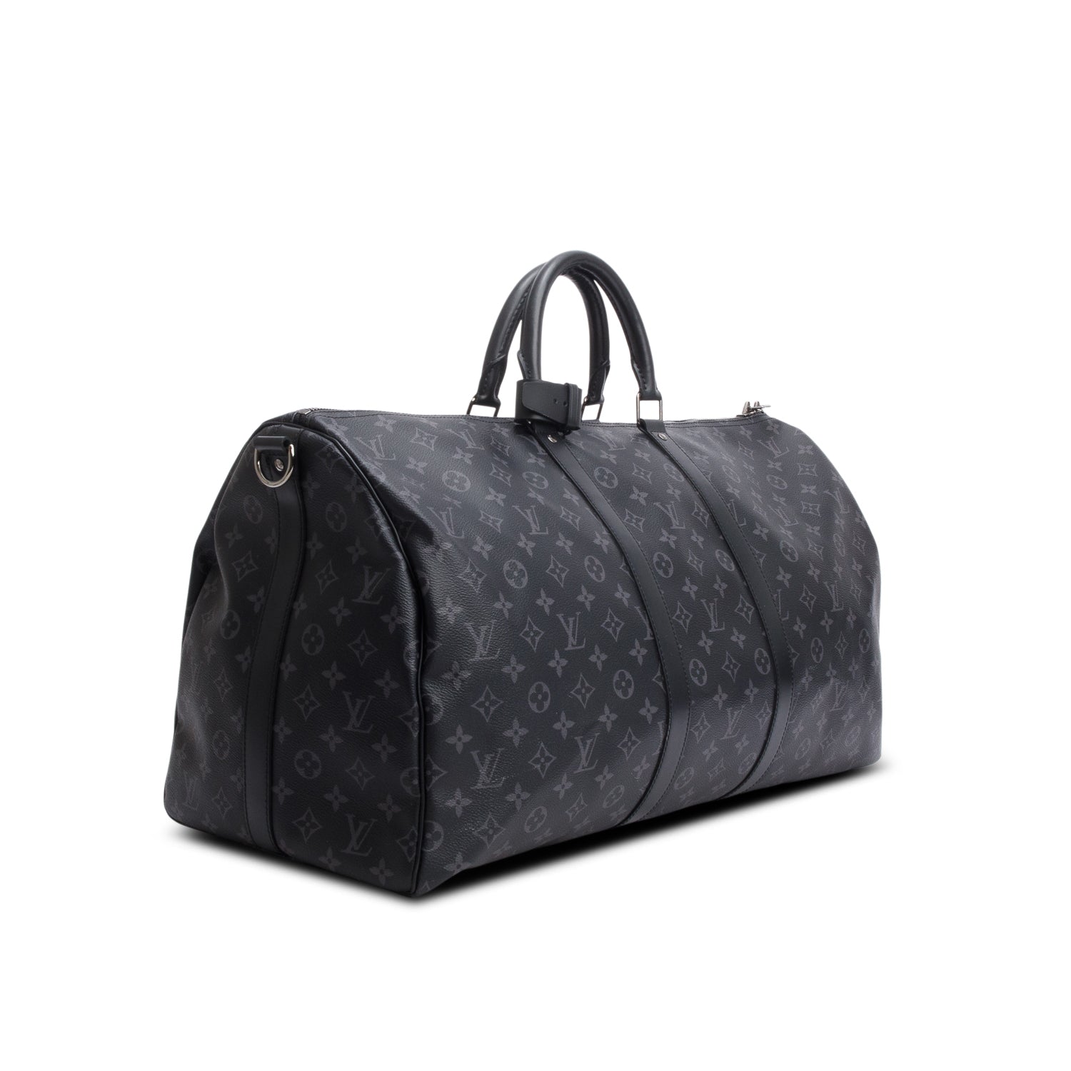 Louis Vuitton 2022 Monogram Eclipse Keepall Bandouliere 55 w/ Strap & Receipt