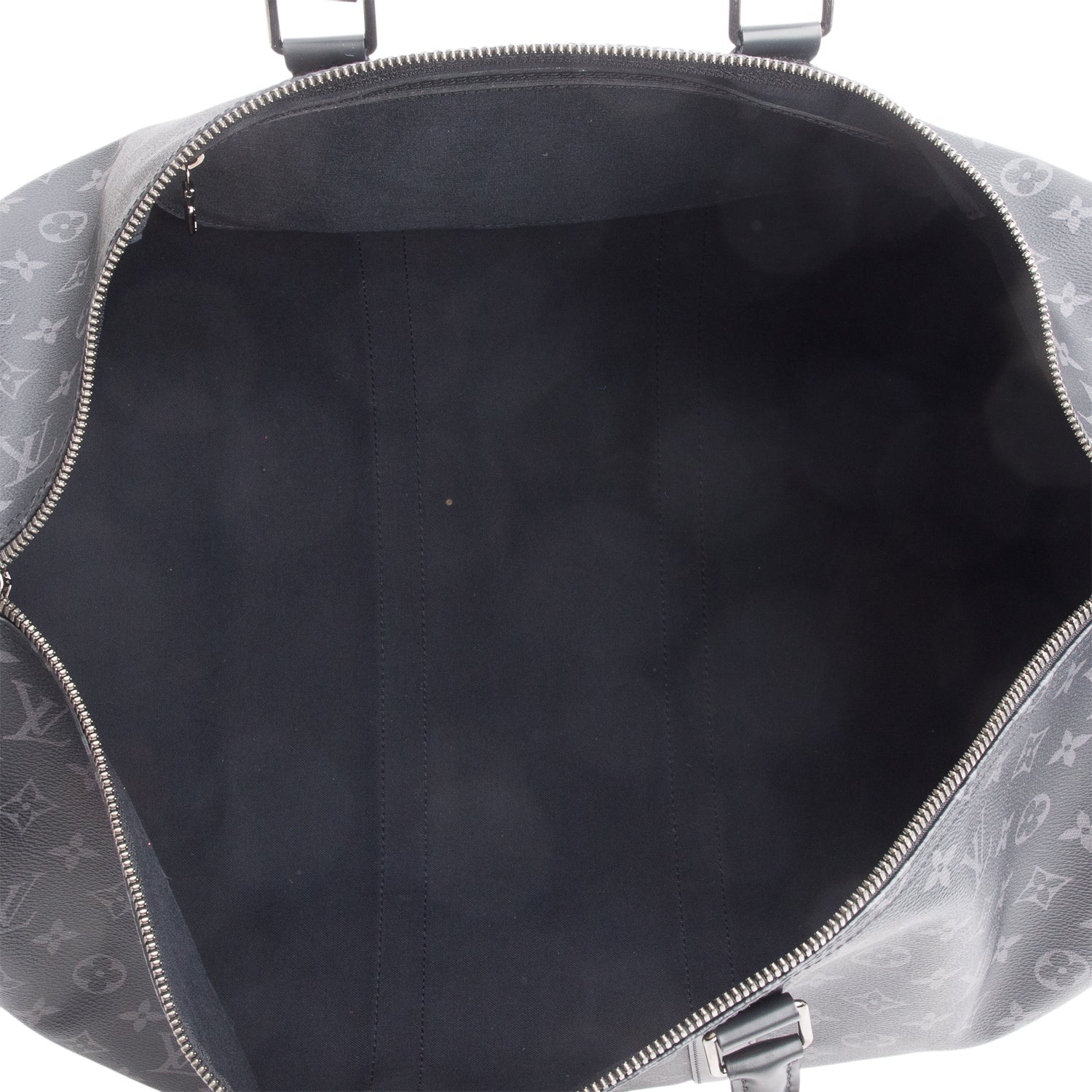 Louis Vuitton 2022 Monogram Eclipse Keepall Bandouliere 55 w/ Strap & Receipt