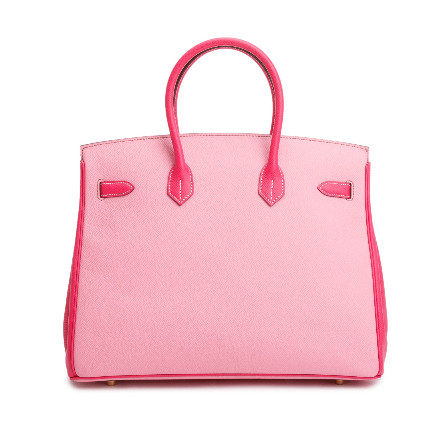 Hermes 'Special Order' Bubblegum Pink and Rose Tyrien Epsom Birkin 35 w/ Box