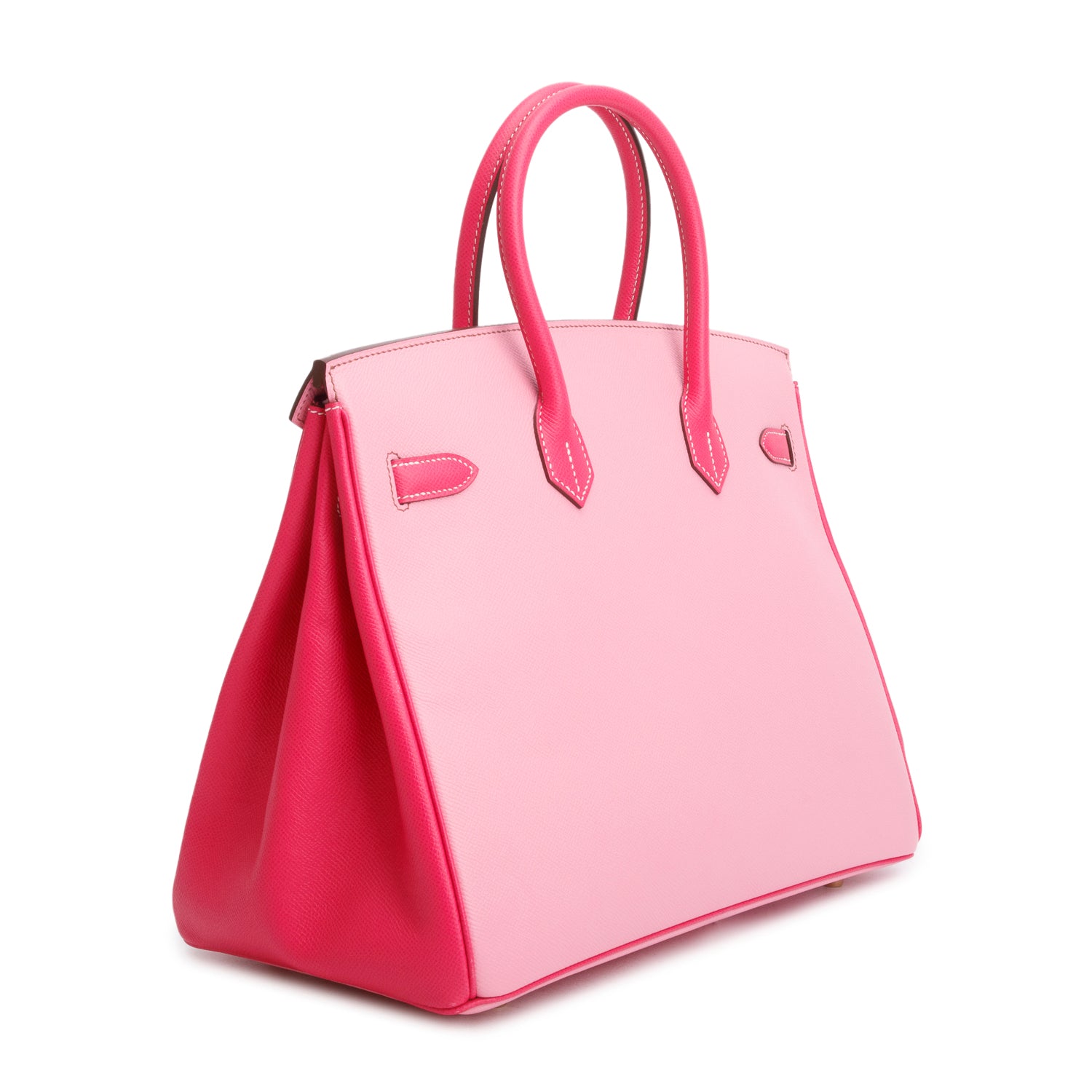 Hermes 'Special Order' Bubblegum Pink and Rose Tyrien Epsom Birkin 35 w/ Box