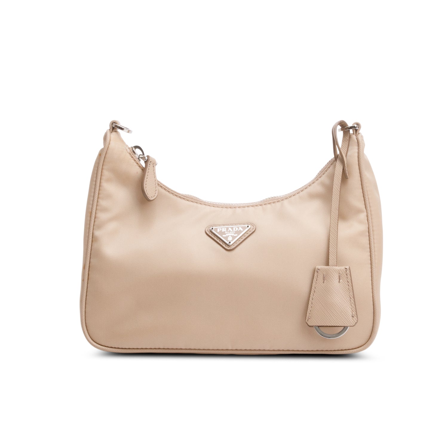 Prada Beige Nylon Re-Edition 2005 Shoulder Bag