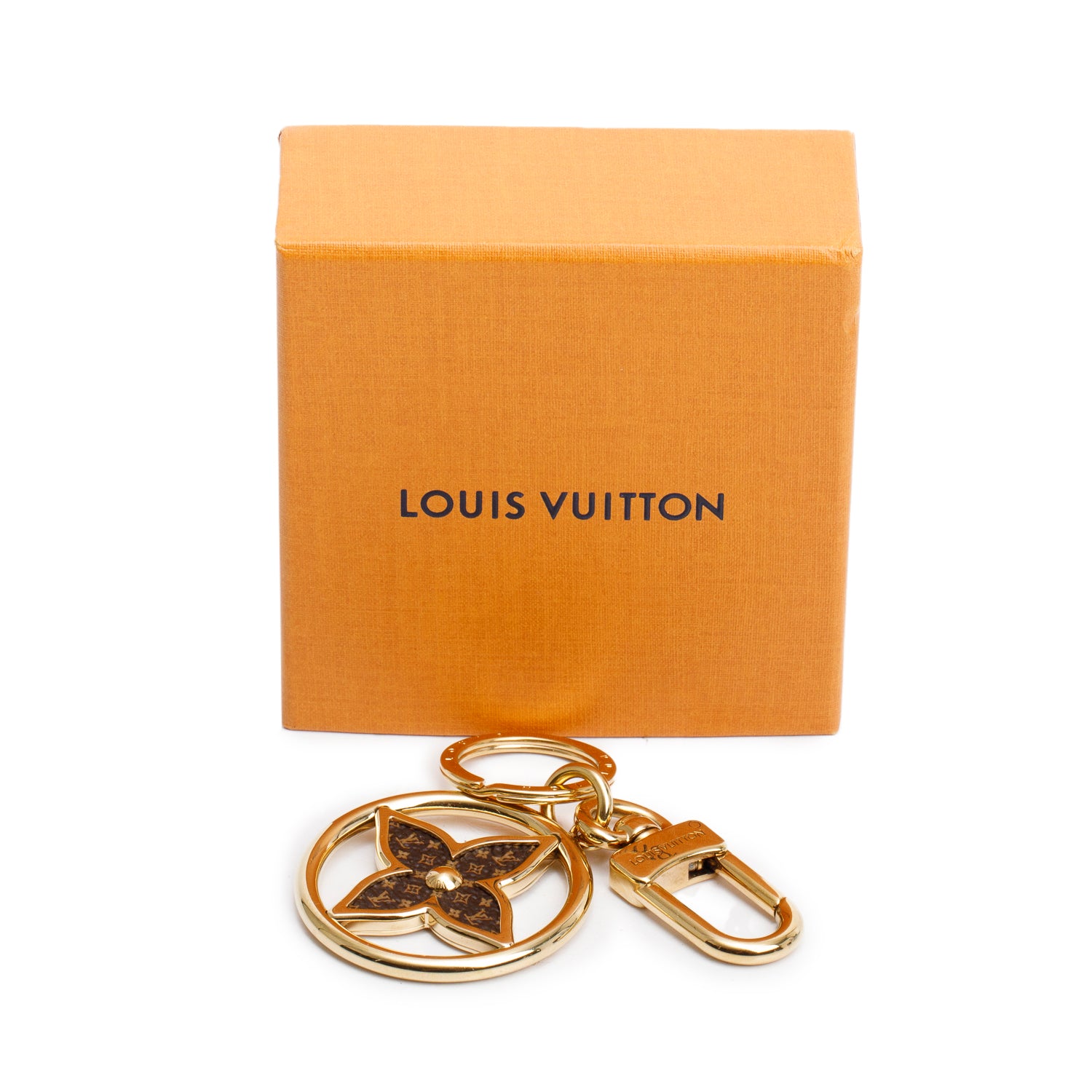 Louis Vuitton 2024 Puzzle Flower Monogram Keyring w/ Box
