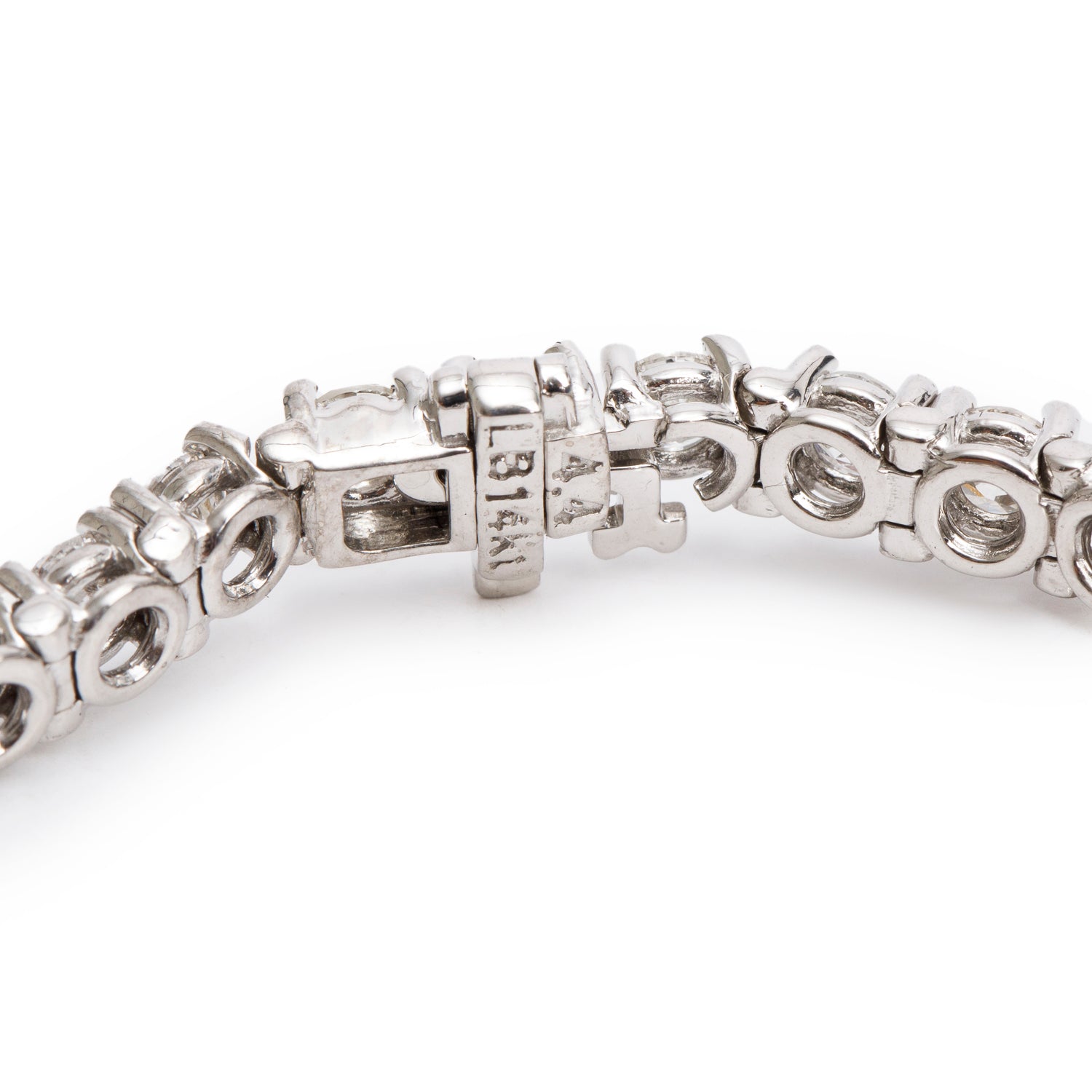 18k White Gold 8.39 tcw. Diamond Tennis Bracelet