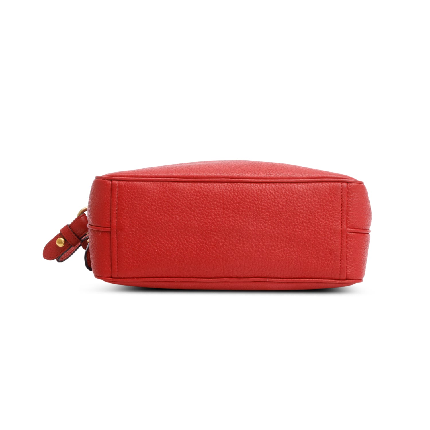 Prada Red Vitello Phenix Leather Camera Bag w/ Authenticity Card