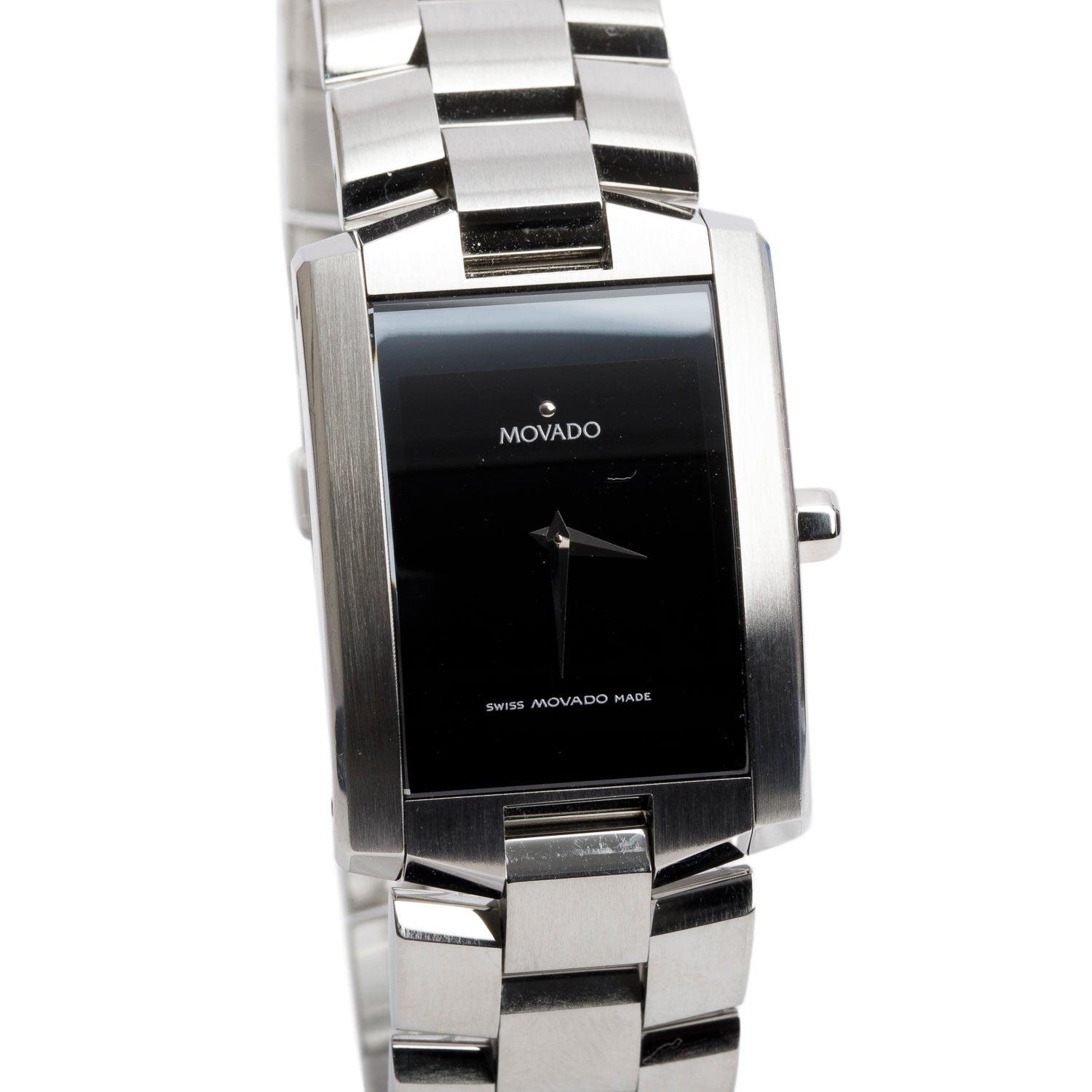 Movado Stainless Steel Eliro Quartz Watch w/ Box & Papers