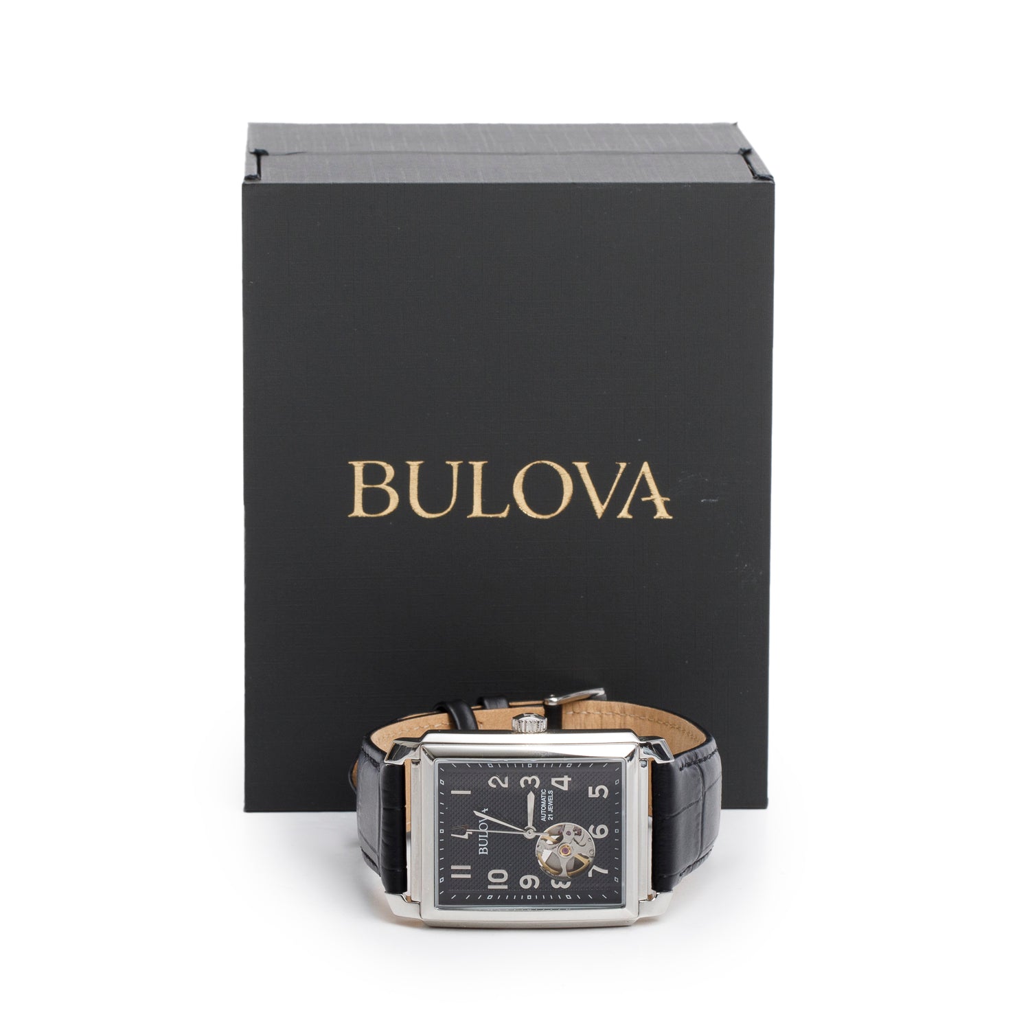 Bulova Stainless Steel Sutton Automatic Watch w/ Box
