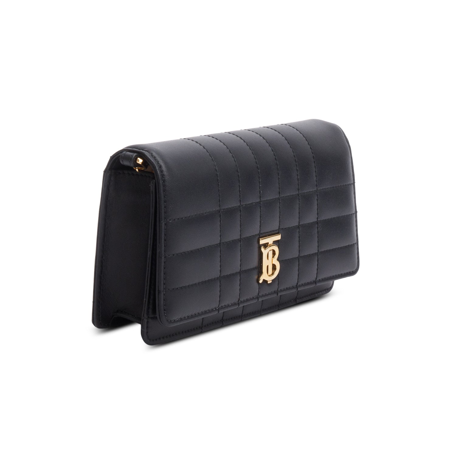 Burberry Black Quilted Leather Mini Lola Bag w/ Box