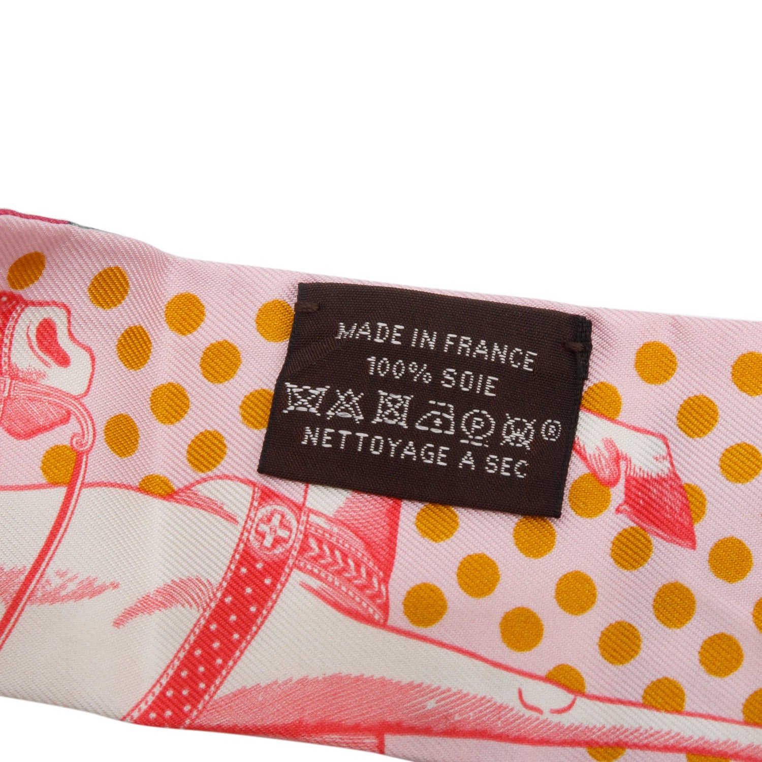 Hermes Multicolor 'Cavalier en Formes' Silk Twilly