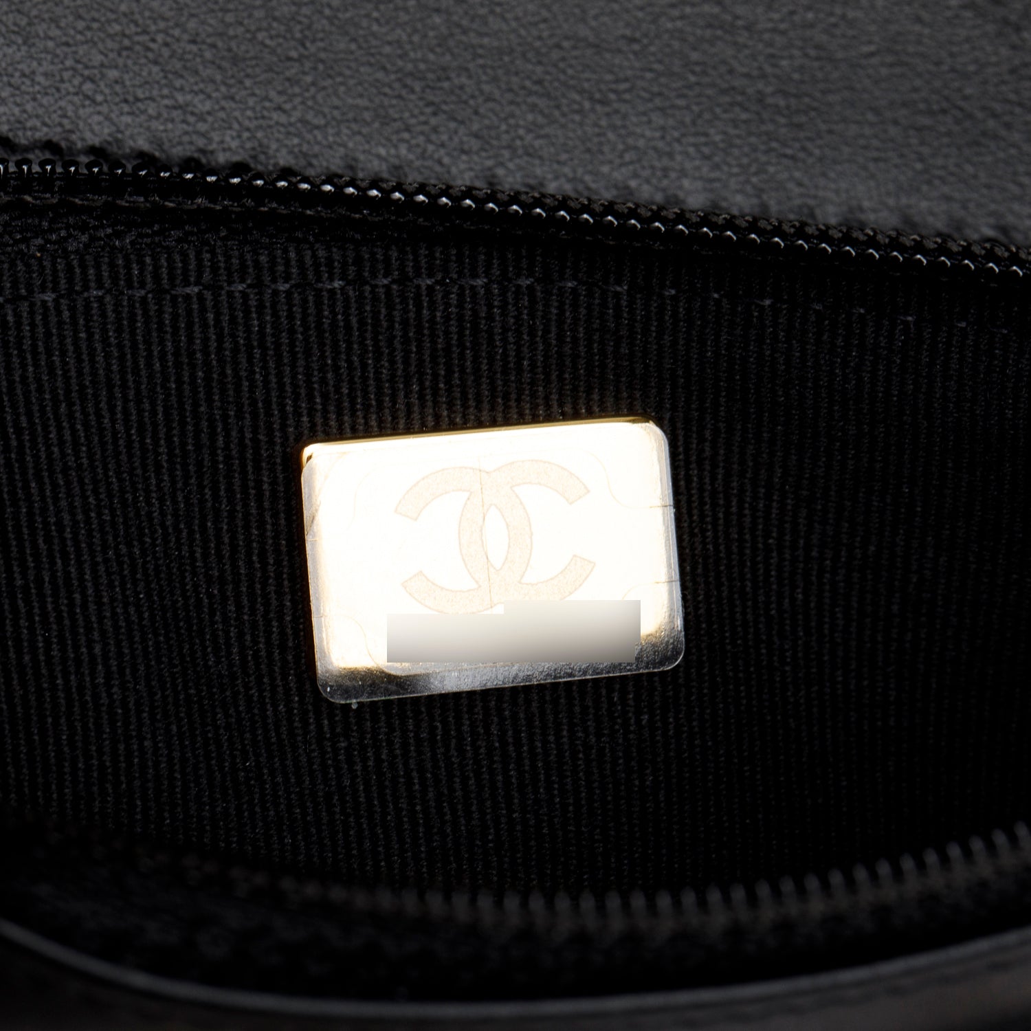 Chanel Black Caviar Quilted Boy Wallet on Chain w/ Box