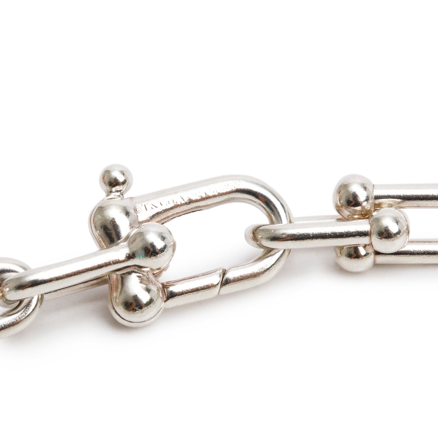 Tiffany & Co. Sterling Silver HardWear Small Link Bracelet w/ Box