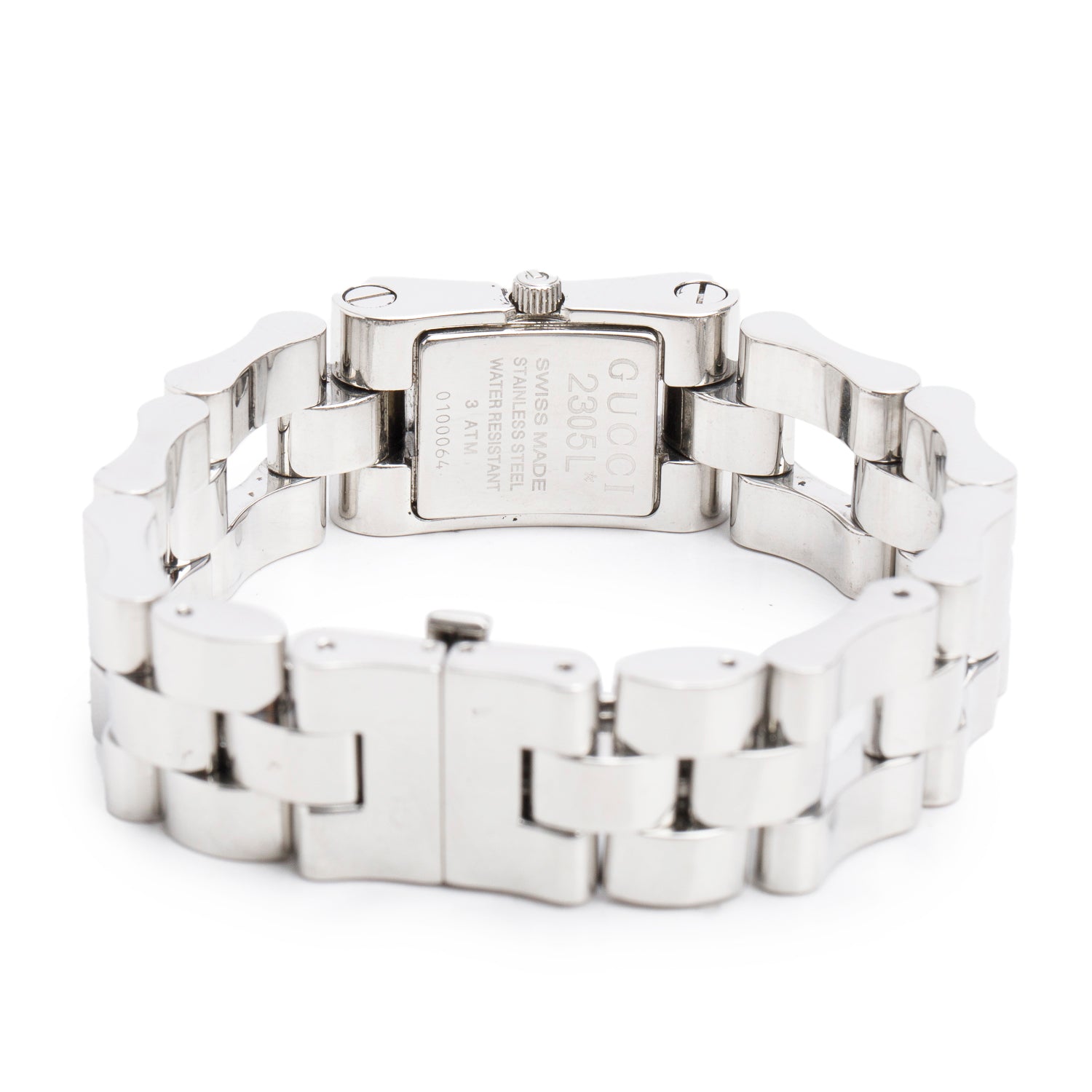 Gucci Stainless Steel 2305 Series Quartz Watch Silver Dial