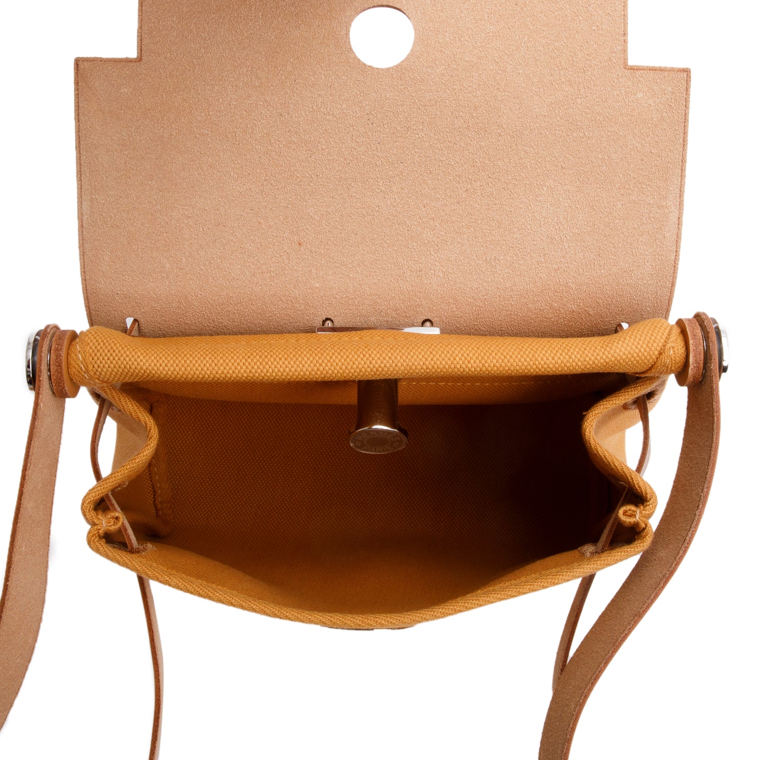 Hermes 2025 Naturel Sable Toile Militaire Vache Hunter Herbag Zip 20 w/ Box & Receipt