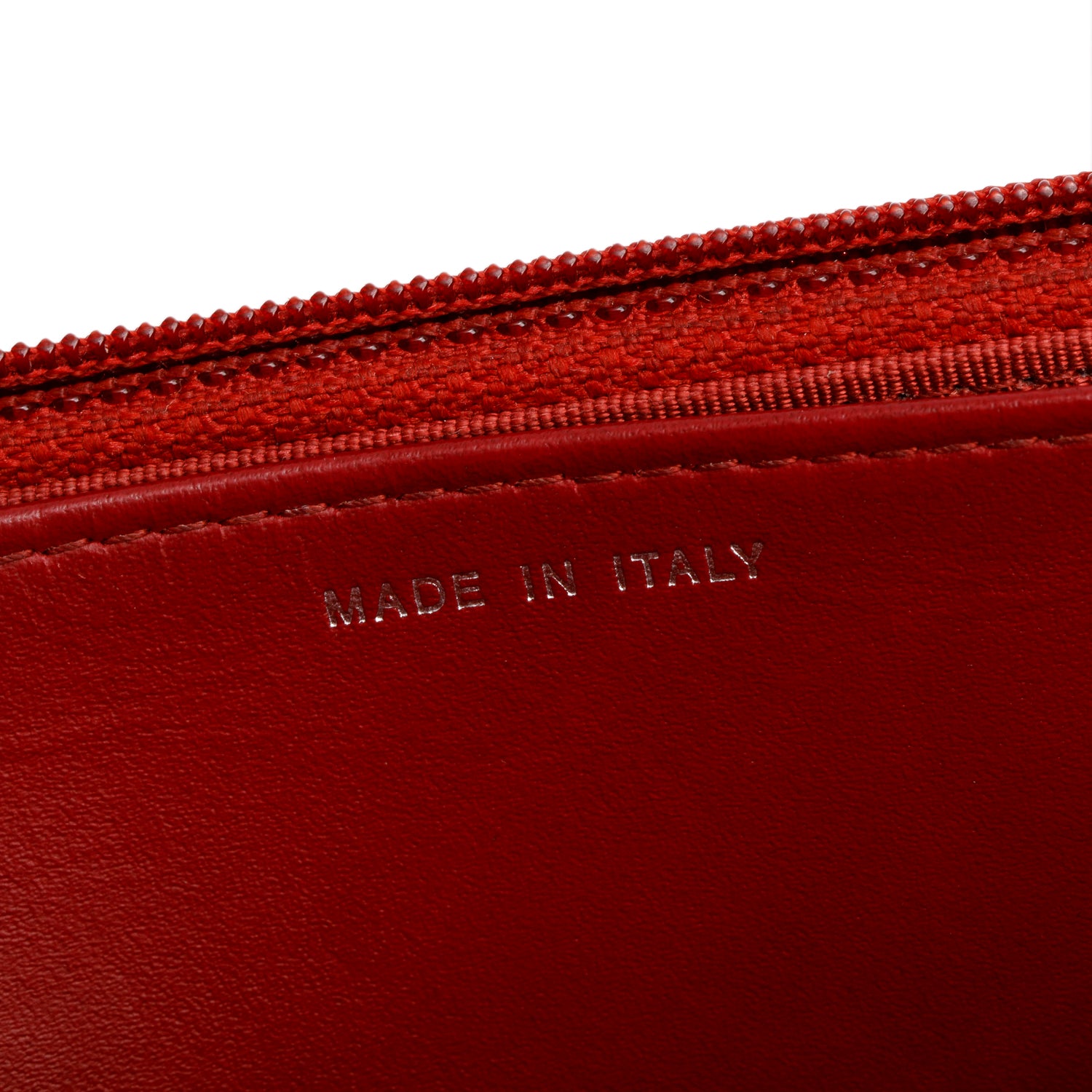 Chanel Red Quilted Caviar Leather Classic Wallet on Chain w/ Authenticity Card & Receipt