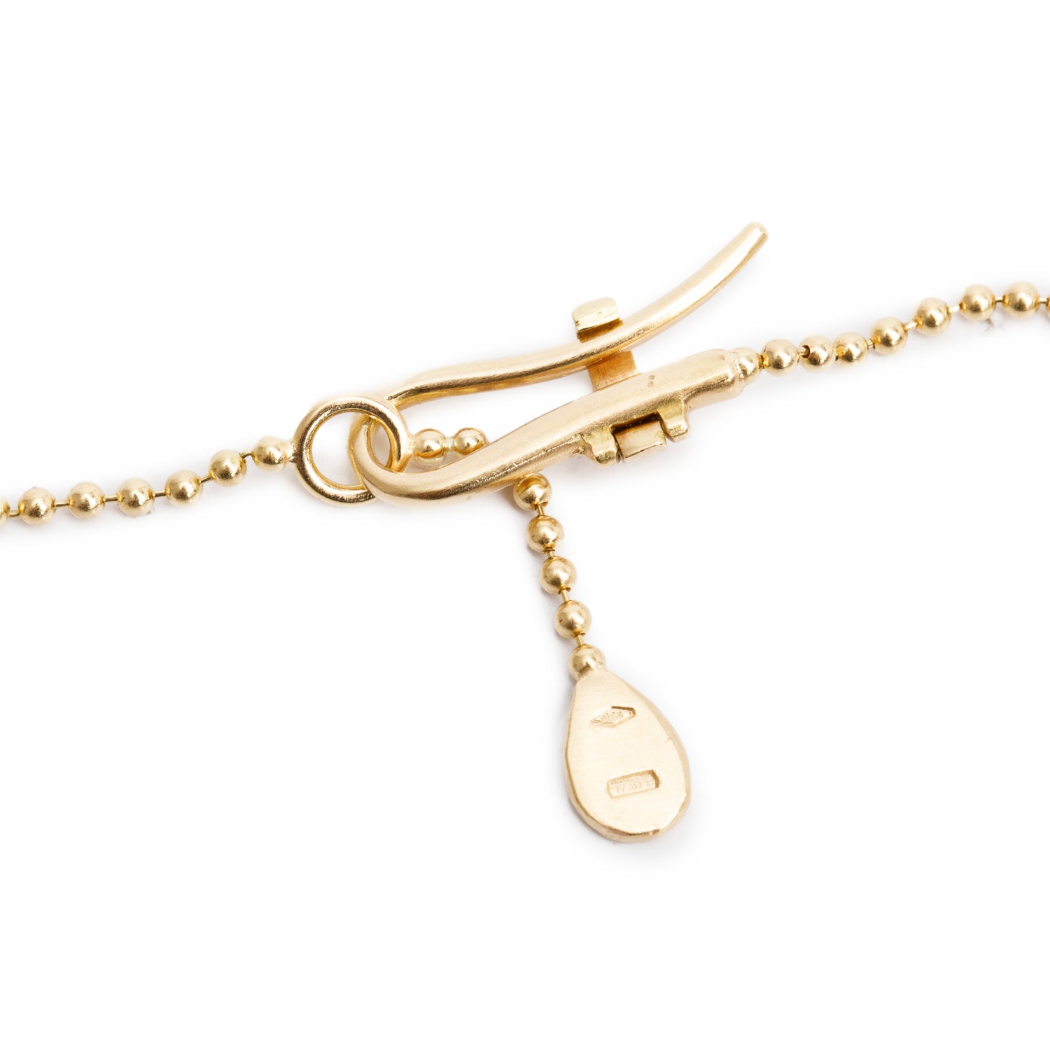 Gucci Vintage 18k Yellow Gold Rock Crystal Chandelier Drop Necklace