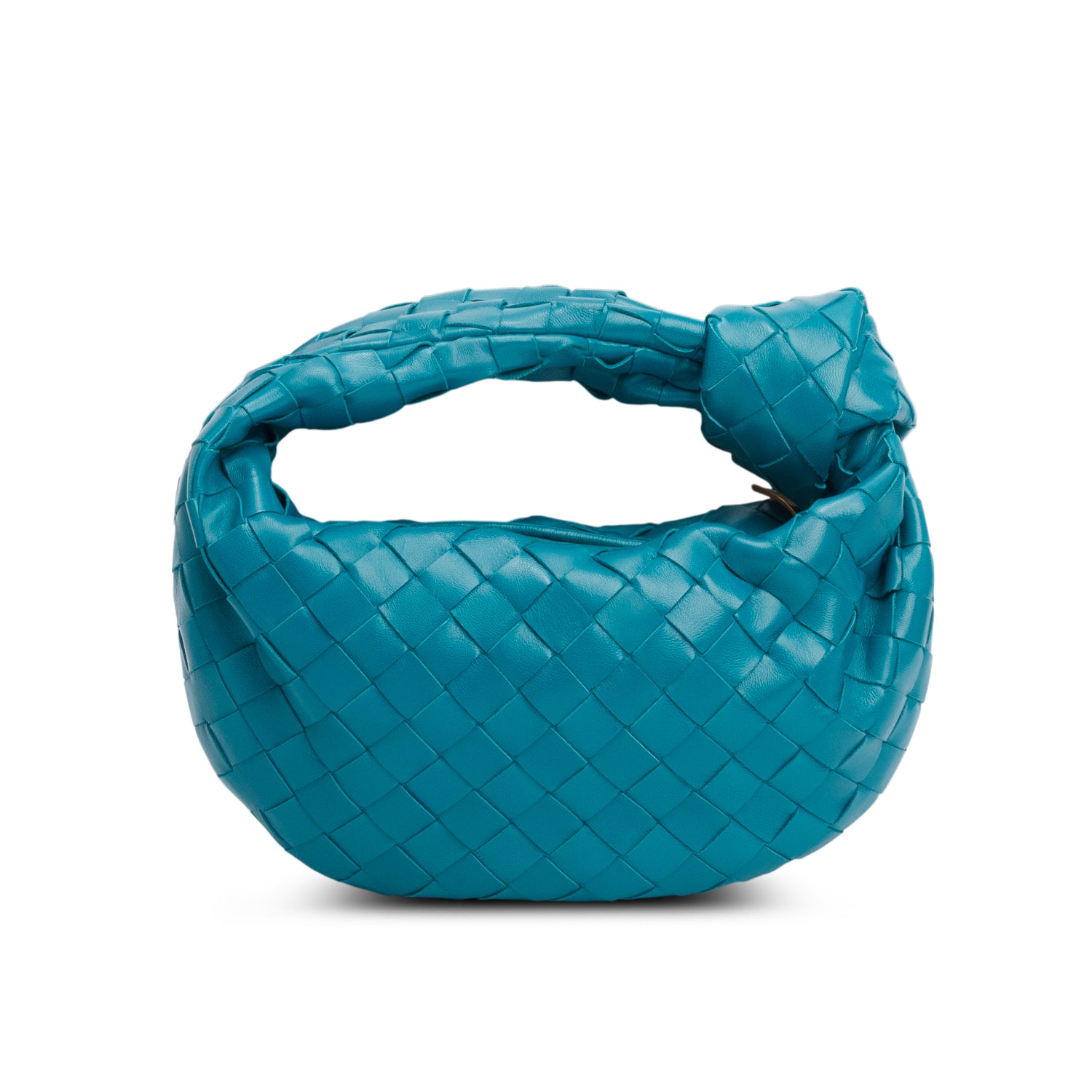 Bottega Veneta Teal Lambskin Intrecciato Mini Jodie w/ Box