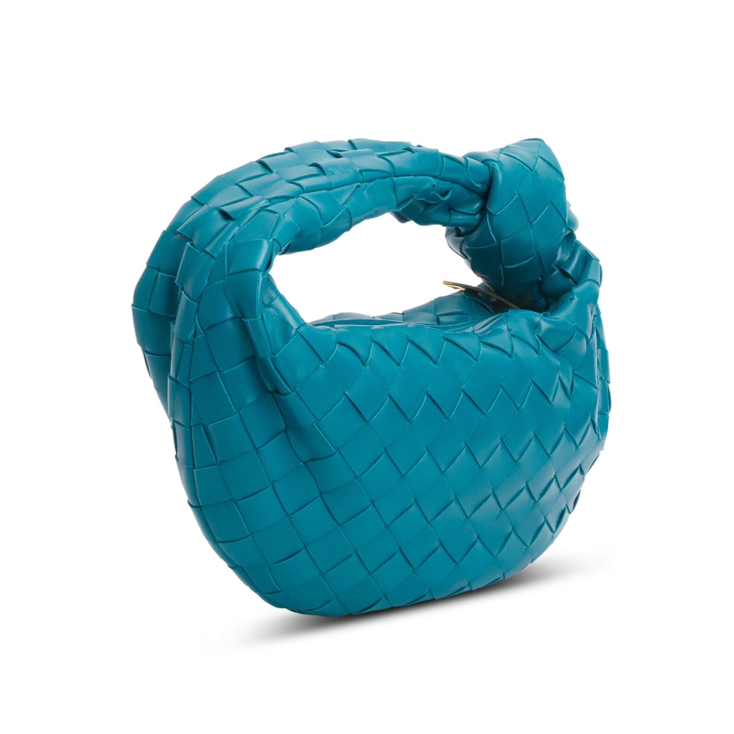 Bottega Veneta Teal Lambskin Intrecciato Mini Jodie w/ Box