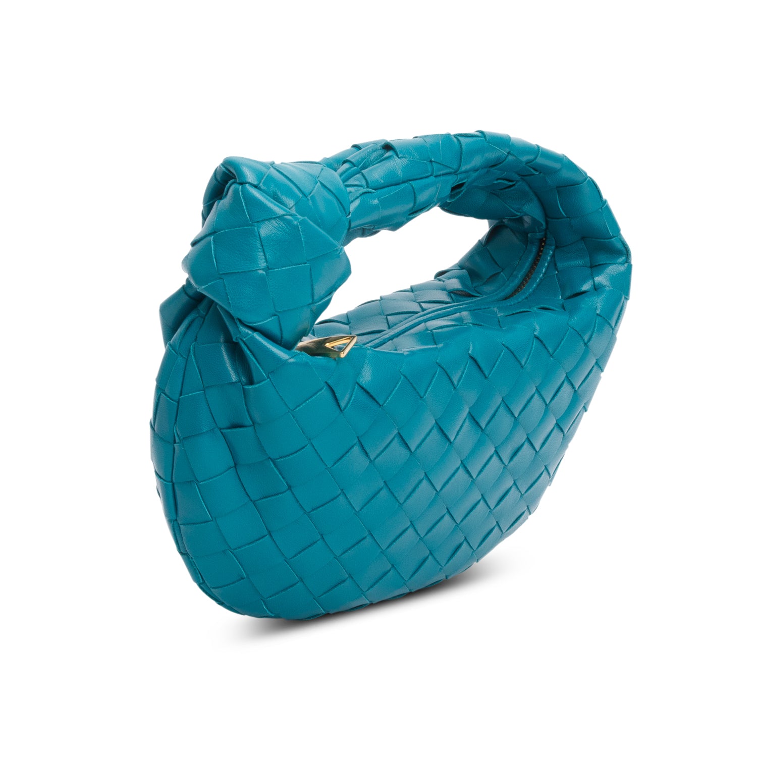 Bottega Veneta Teal Lambskin Intrecciato Mini Jodie w/ Box
