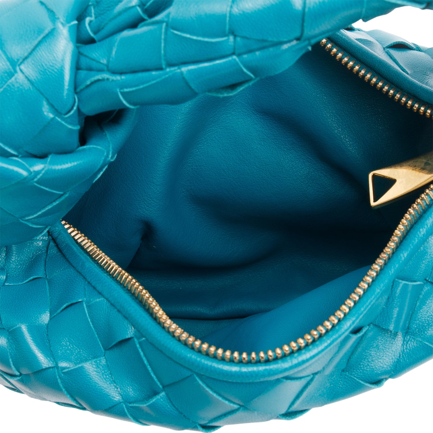 Bottega Veneta Teal Lambskin Intrecciato Mini Jodie w/ Box