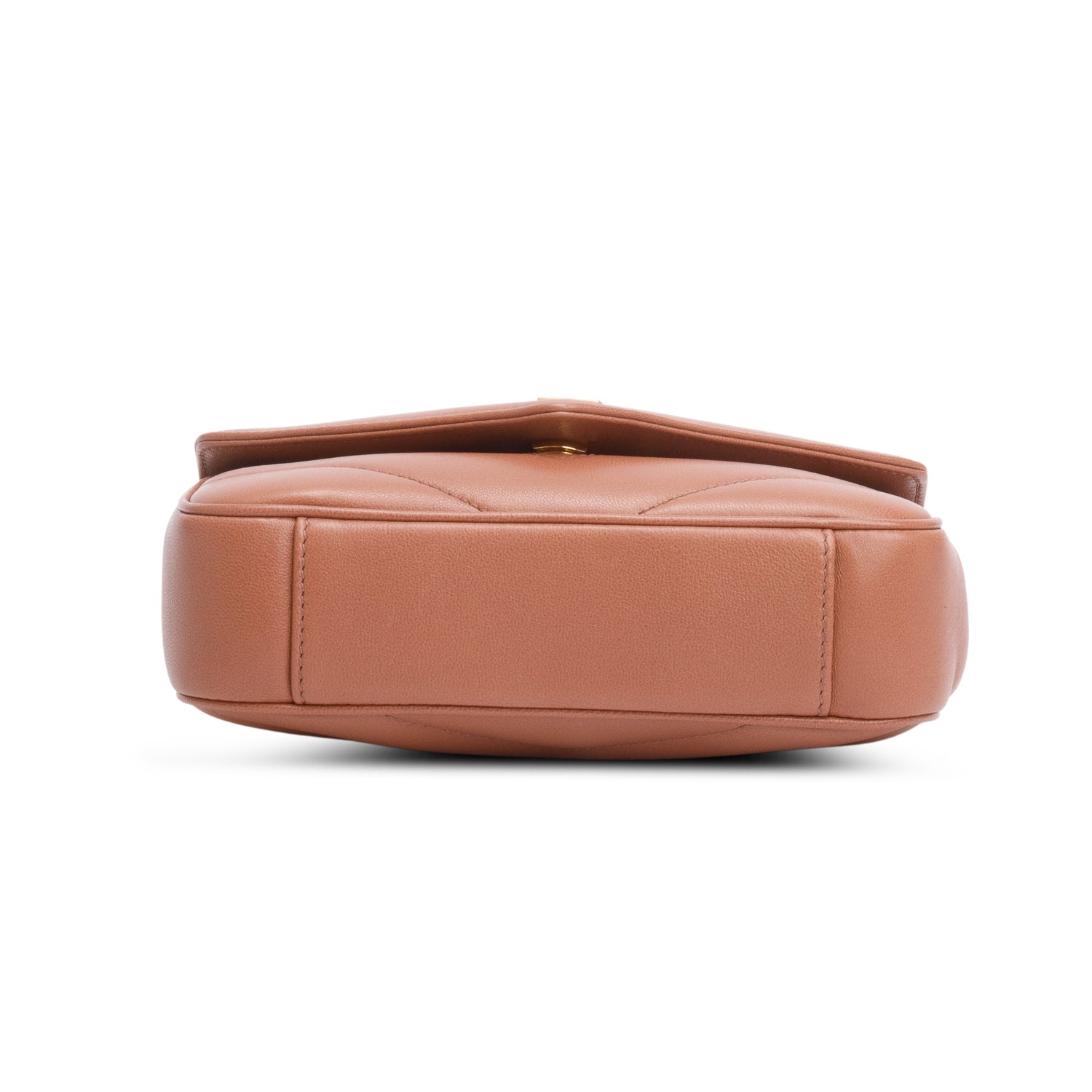 Saint Laurent 2025 Pink Lambskin Chevron Small LouLou Bag