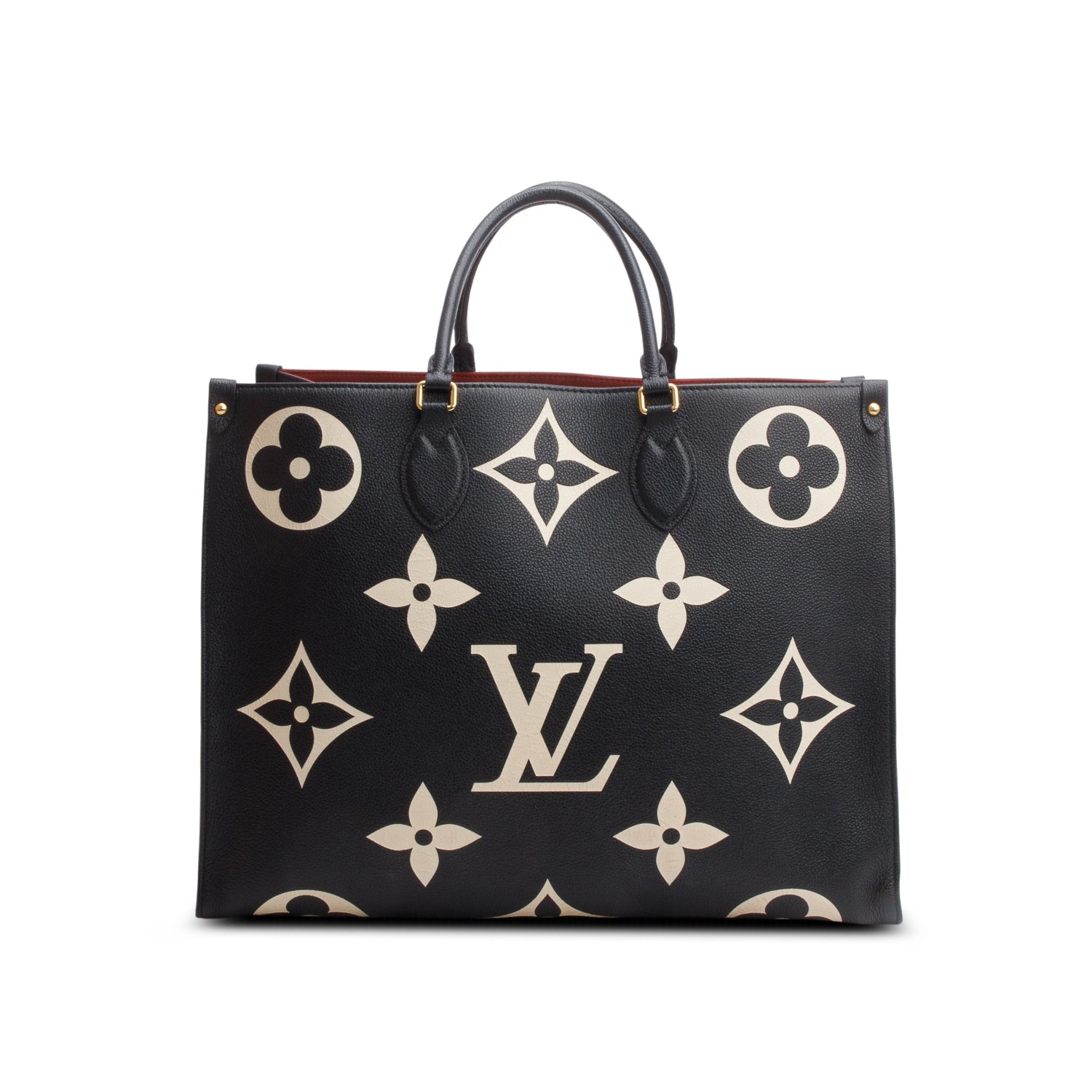 Louis Vuitton Bicolor Monogram Empreinte Leather OnTheGo MM w/ Box