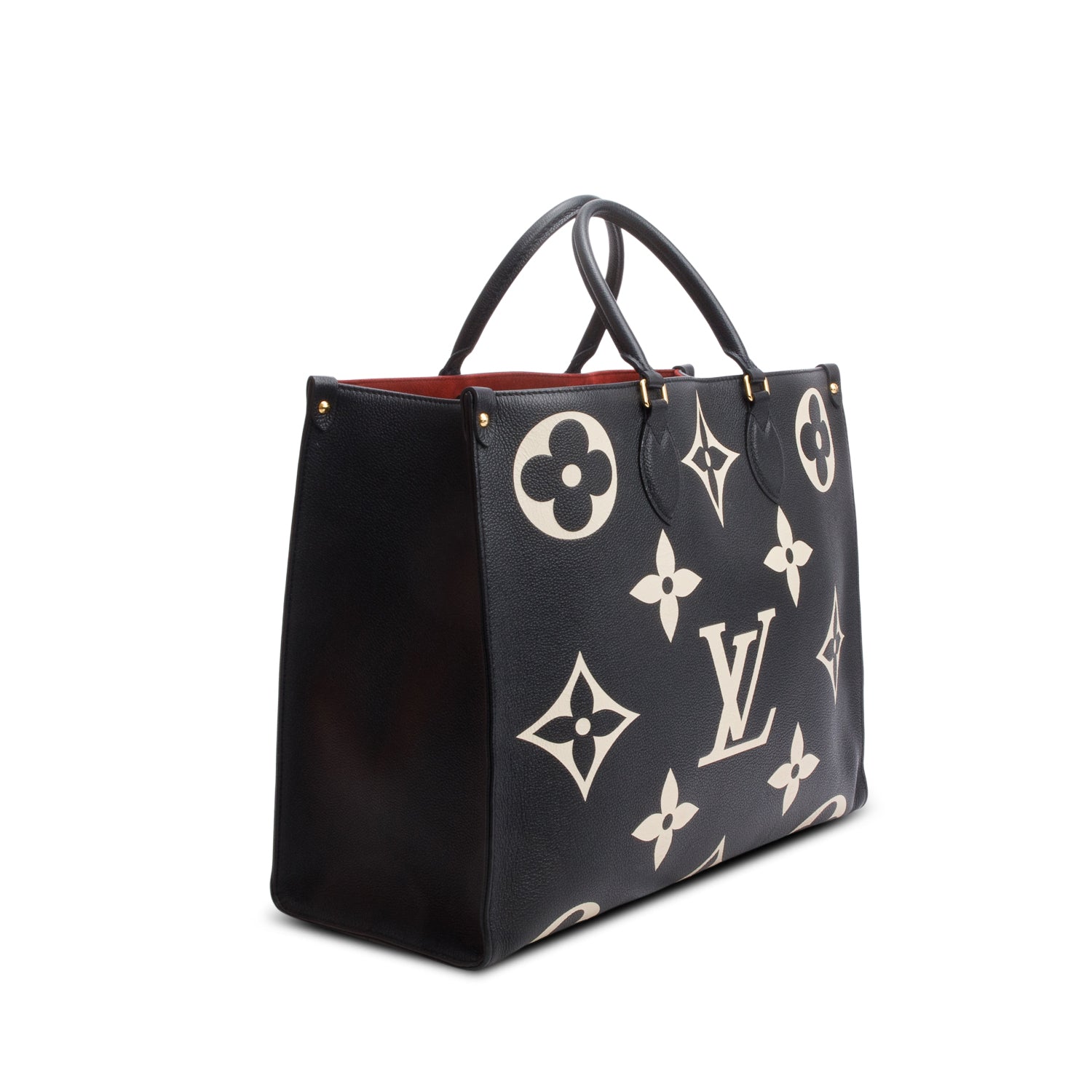 Louis Vuitton Bicolor Monogram Empreinte Leather OnTheGo MM w/ Box