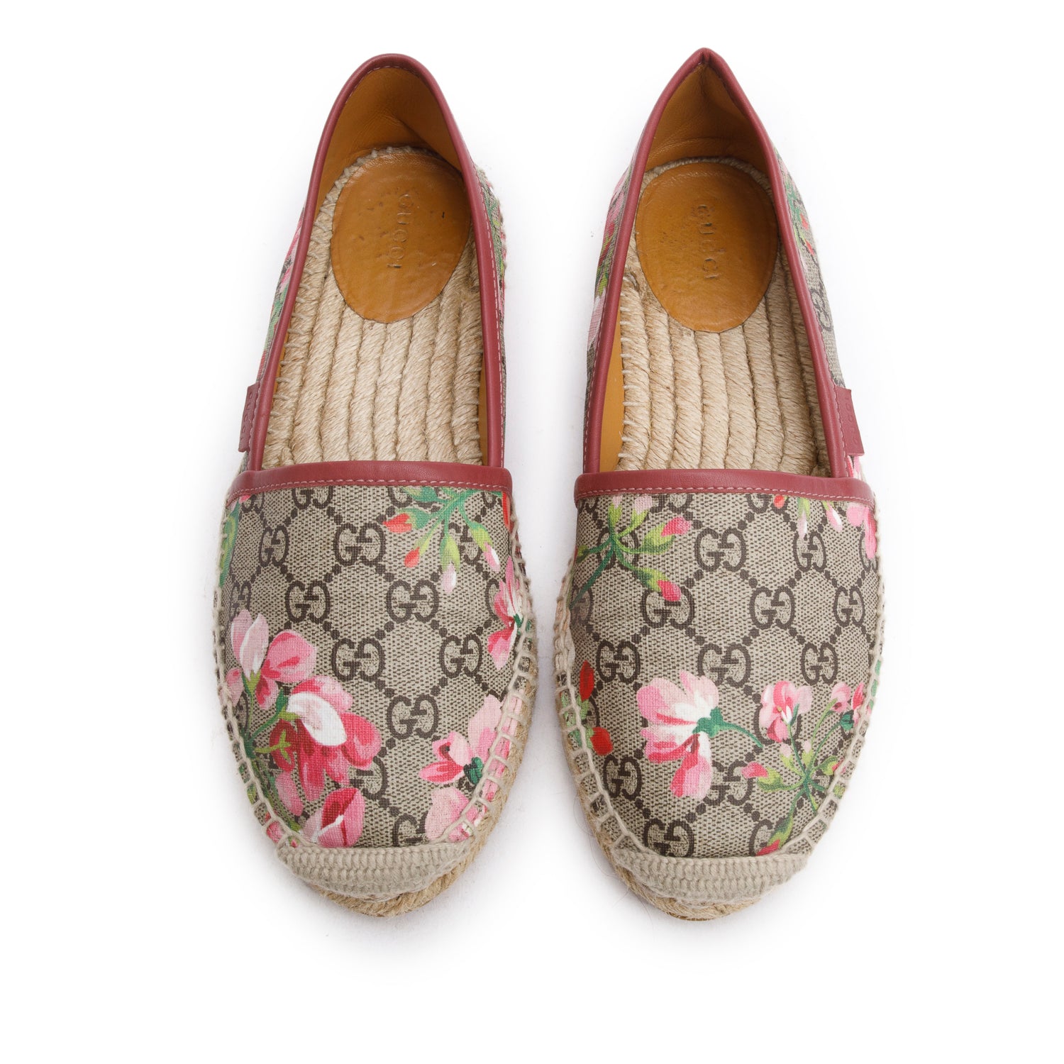 Gucci GG Supreme Blooms Espadrille, Size 38.5 w/ Box
