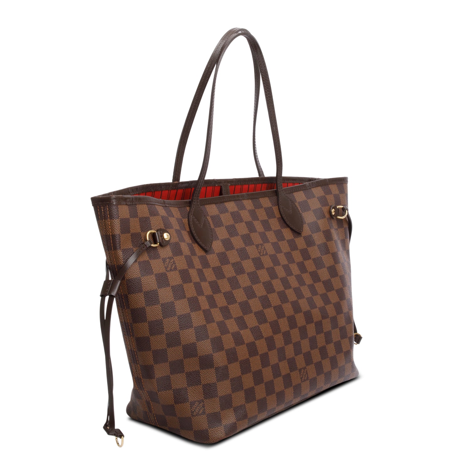 Louis Vuitton Damier Ebene Neverfull MM w/ Pouch & Box