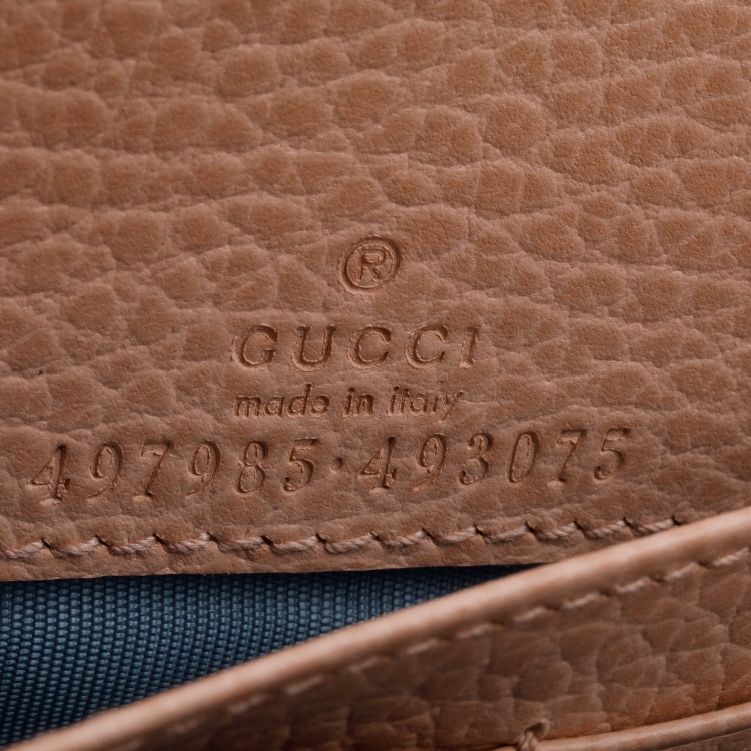 Gucci Grey/Pink Mini GG Marmont Chain Wallet w/ Box