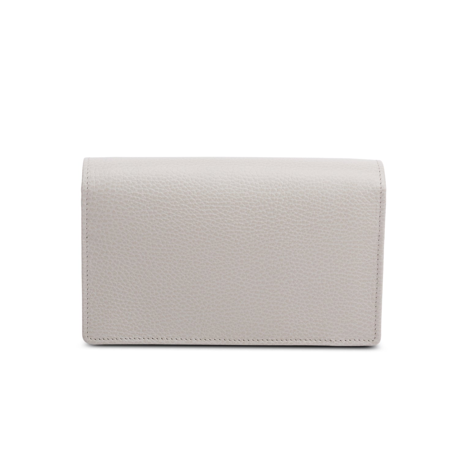 Gucci Grey/Pink Mini GG Marmont Chain Wallet w/ Box