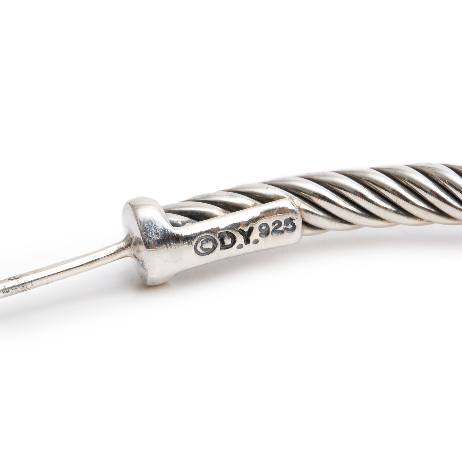 David Yurman Sterling Silver Cable Hoop Earrings