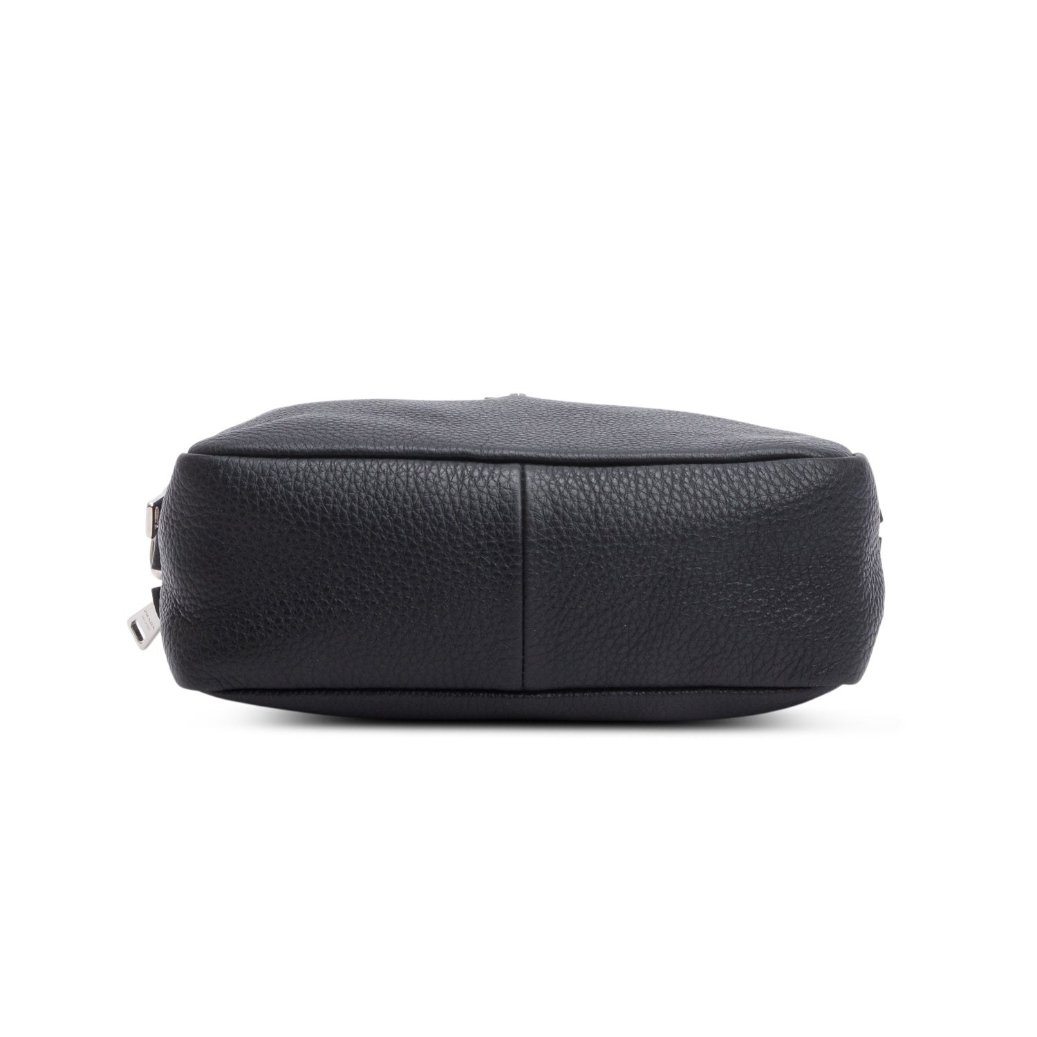 Prada Black Vitello Daino Soft Medium Double Zip Shoulder Bag w/ Straps
