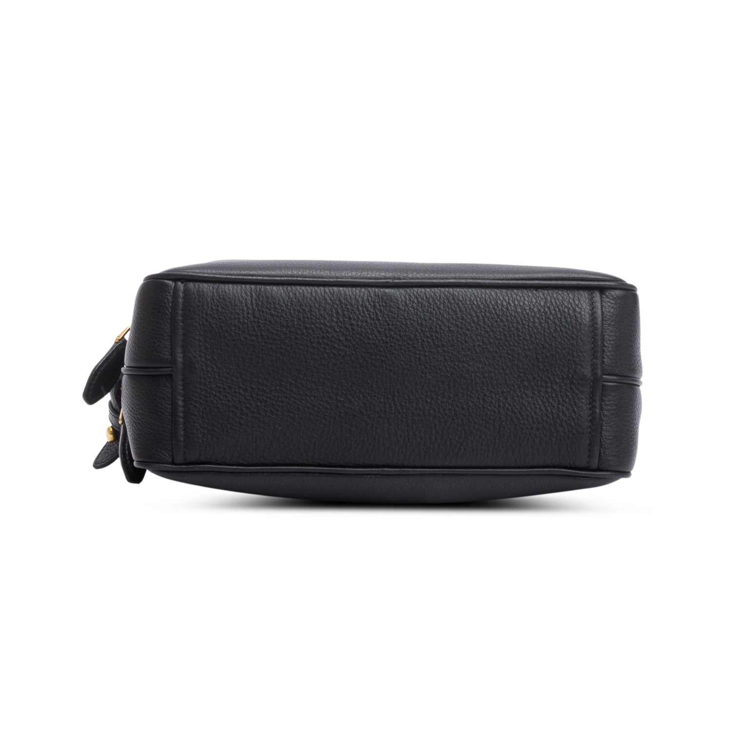 Prada Black Vitello Phenix Leather Camera Bag w/ Authenticity Card
